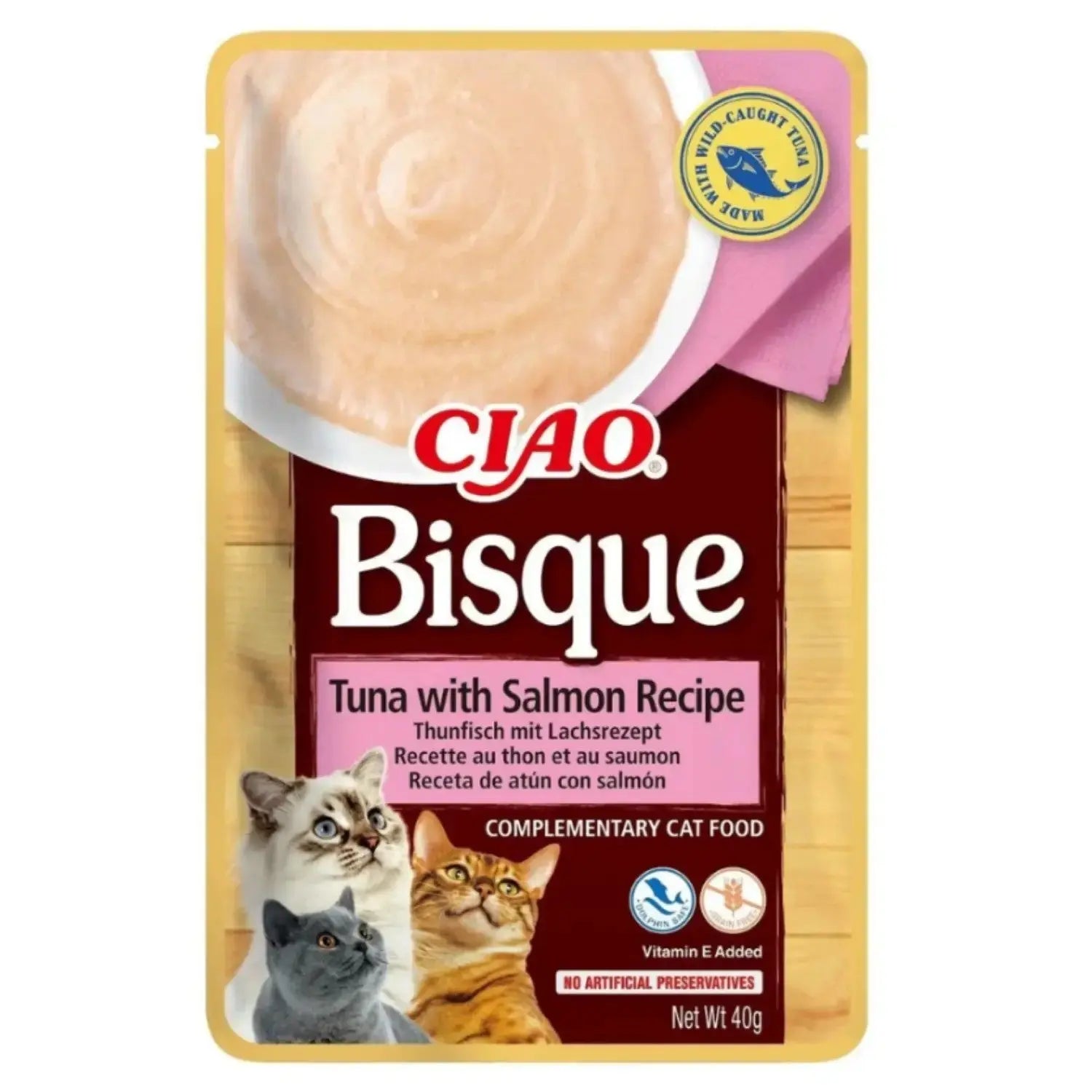 Churu CAT BISQUE 40 g | Sobre de Puré para Gatos al mejor precio -todoastorenimal.com