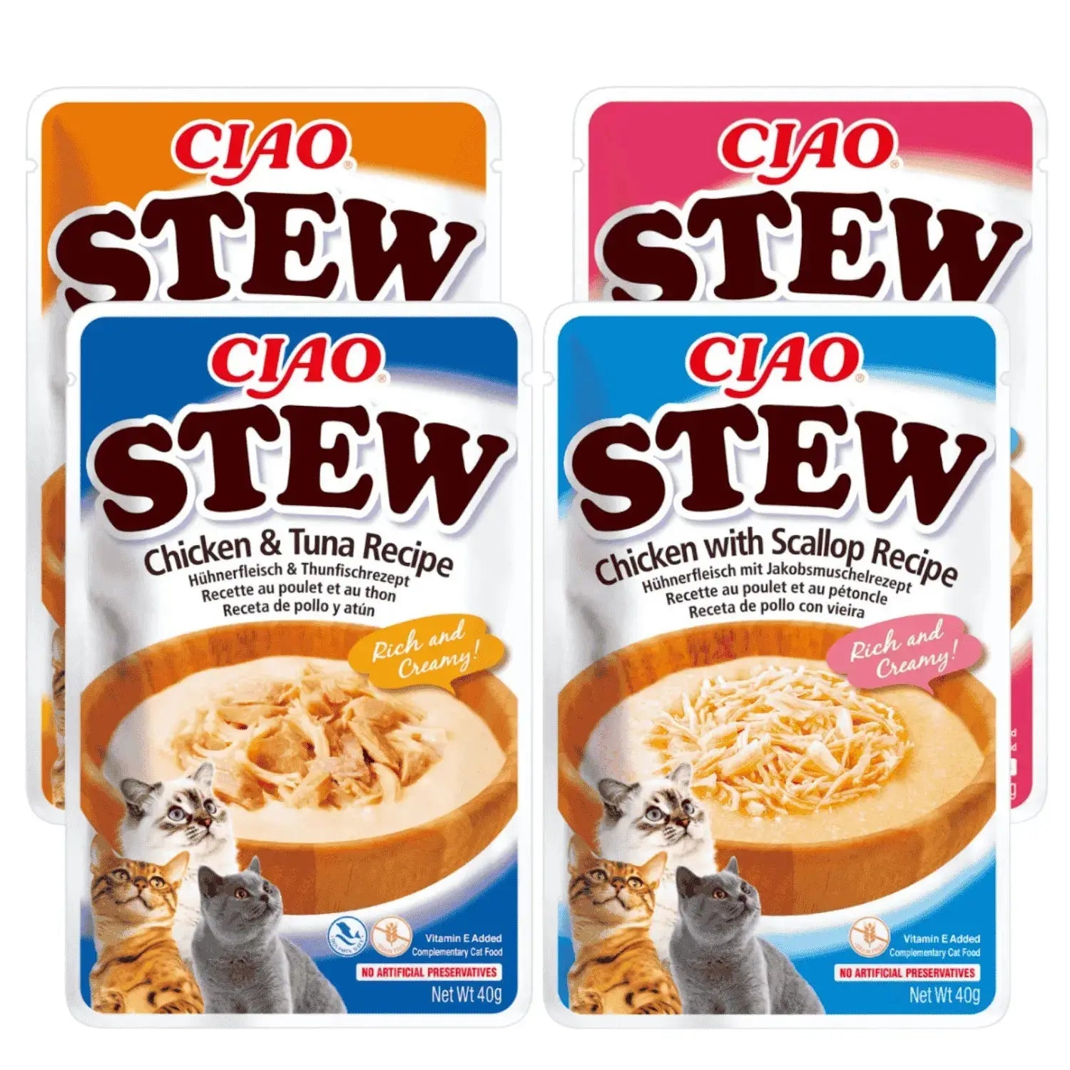 Churu CAT STEW 40 g | Estofado para Gatos al mejor precio -todoastorenimal.com