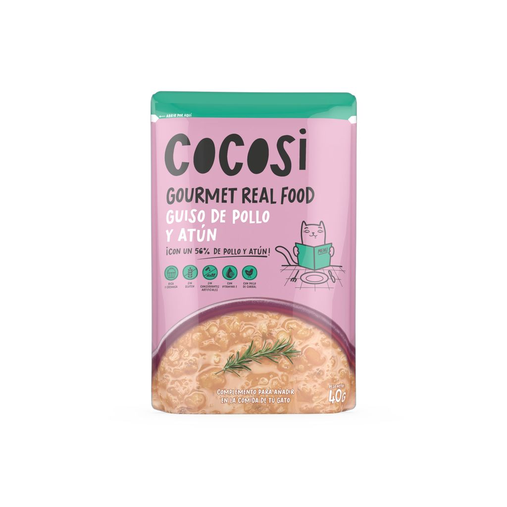 Cocosi Guiso de Pollo y Atún para Gatos al mejor precio -todoastorenimal.com