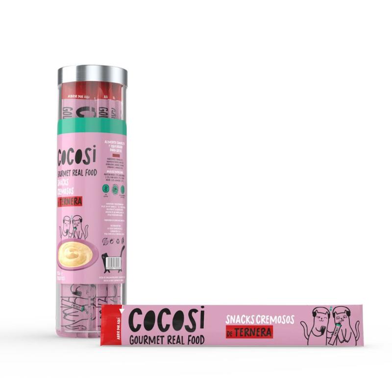 Cocosi Snack Cremoso de Ternera para Gatos al mejor precio -todoastorenimal.com