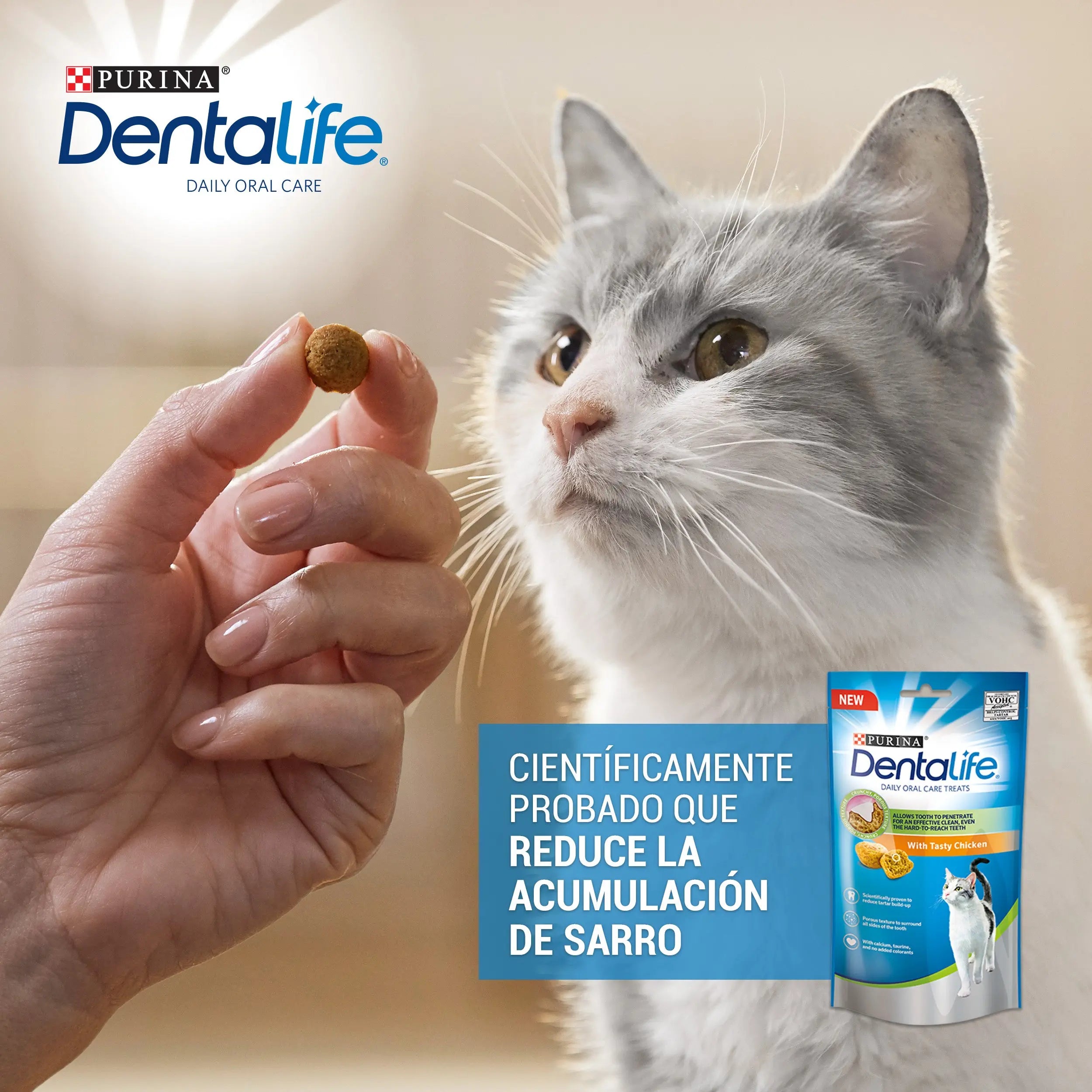 Dentalife Cat Pollo 40 g al mejor precio -todoastorenimal.com