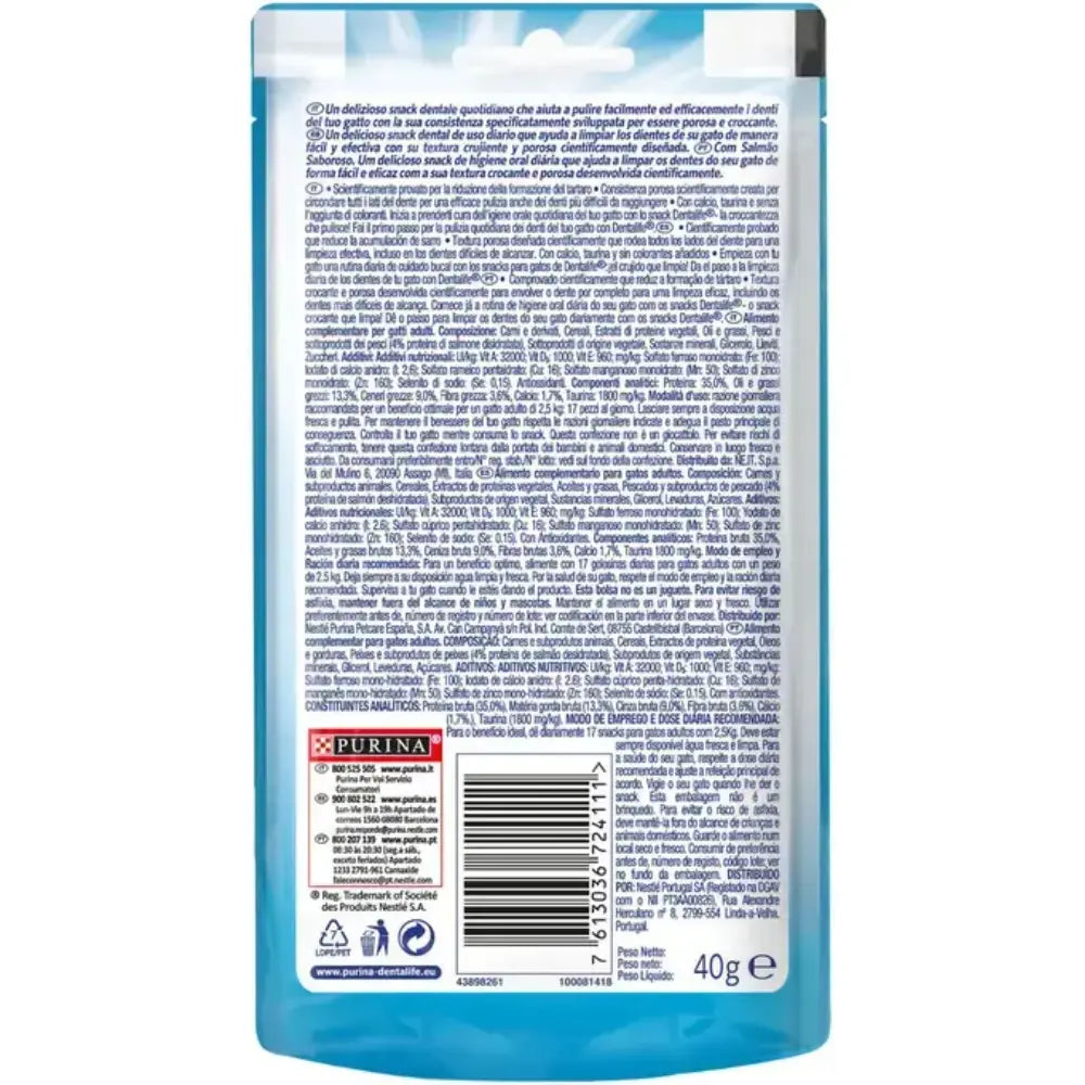 Dentalife Cat Salmón 40 g al mejor precio -todoastorenimal.com