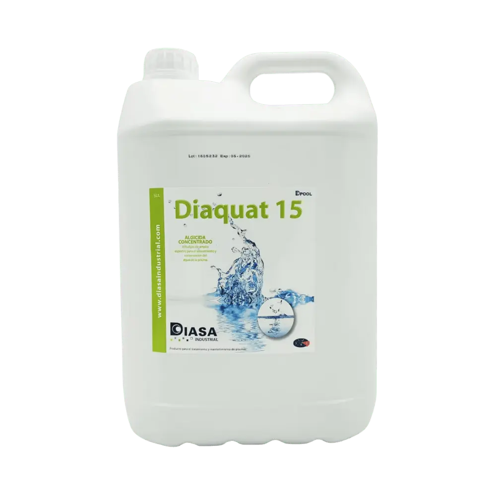 Diaquat 15 Algicida Concentrado 5L para Piscinas Antialgas en Formato Líquido al mejor precio -todoastorenimal.com