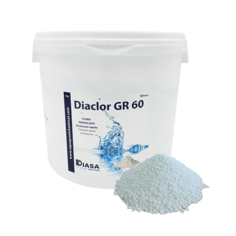 Diasa Cloro Granulado 5 kg Diaclor GR 60 Disolución Rápida al mejor precio -todoastorenimal.com