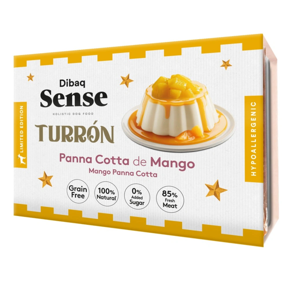 Dibaq Turrón Dog Sense Panna Cotta de Mango Snack Blando para Perros 185g al mejor precio -todoastorenimal.com