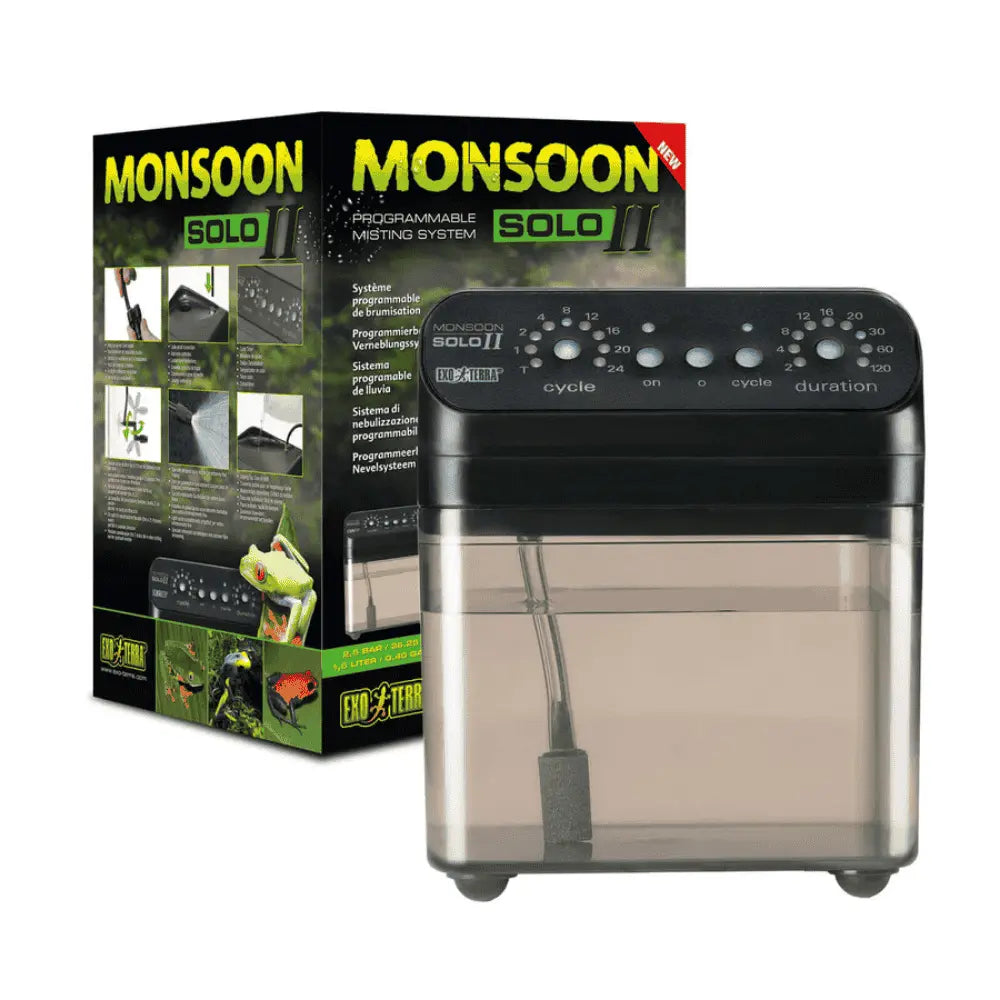 Exo Terra Monsoon II Solo Sistema de Lluvia Programable para Terrarios al mejor precio -todoastorenimal.com