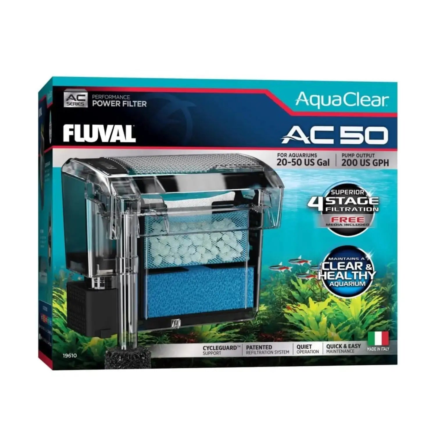 FILTRO MOCHILA FLUVAL AQUACLEAR AC50 (acuarios hasta 190 L.) ROLF C HAGEN ESPAÑA, S.A.