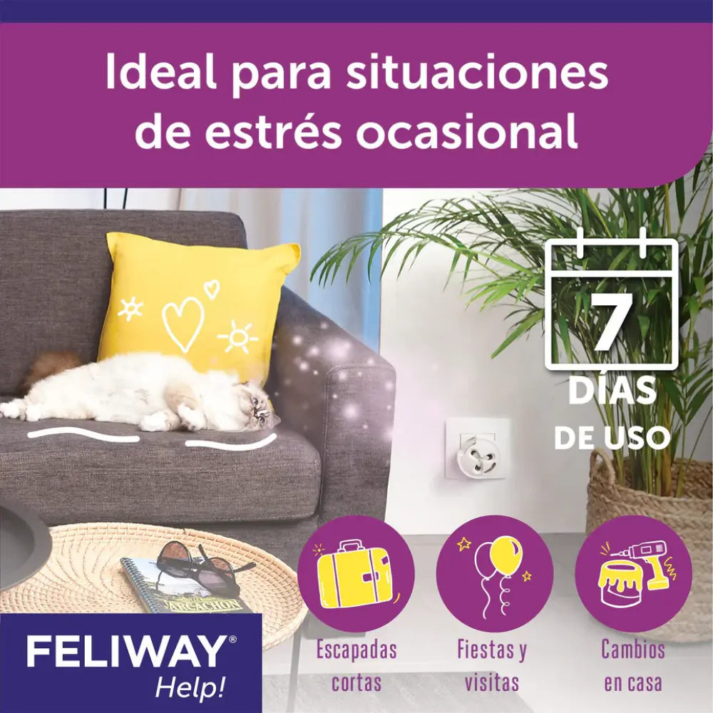 Feliway Help Difusor+Recambio al mejor precio -todoastorenimal.com