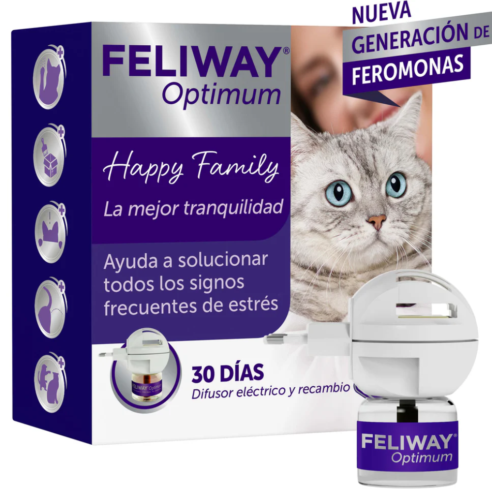 Feliway Optimum Difusor+Recambio 48 ml al mejor precio -todoastorenimal.com