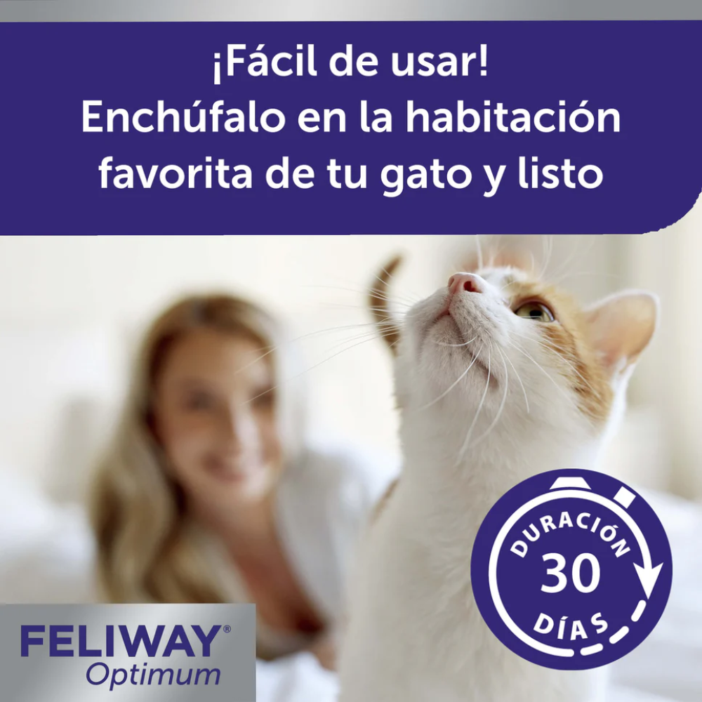 Feliway Optimum Difusor+Recambio 48 ml al mejor precio -todoastorenimal.com