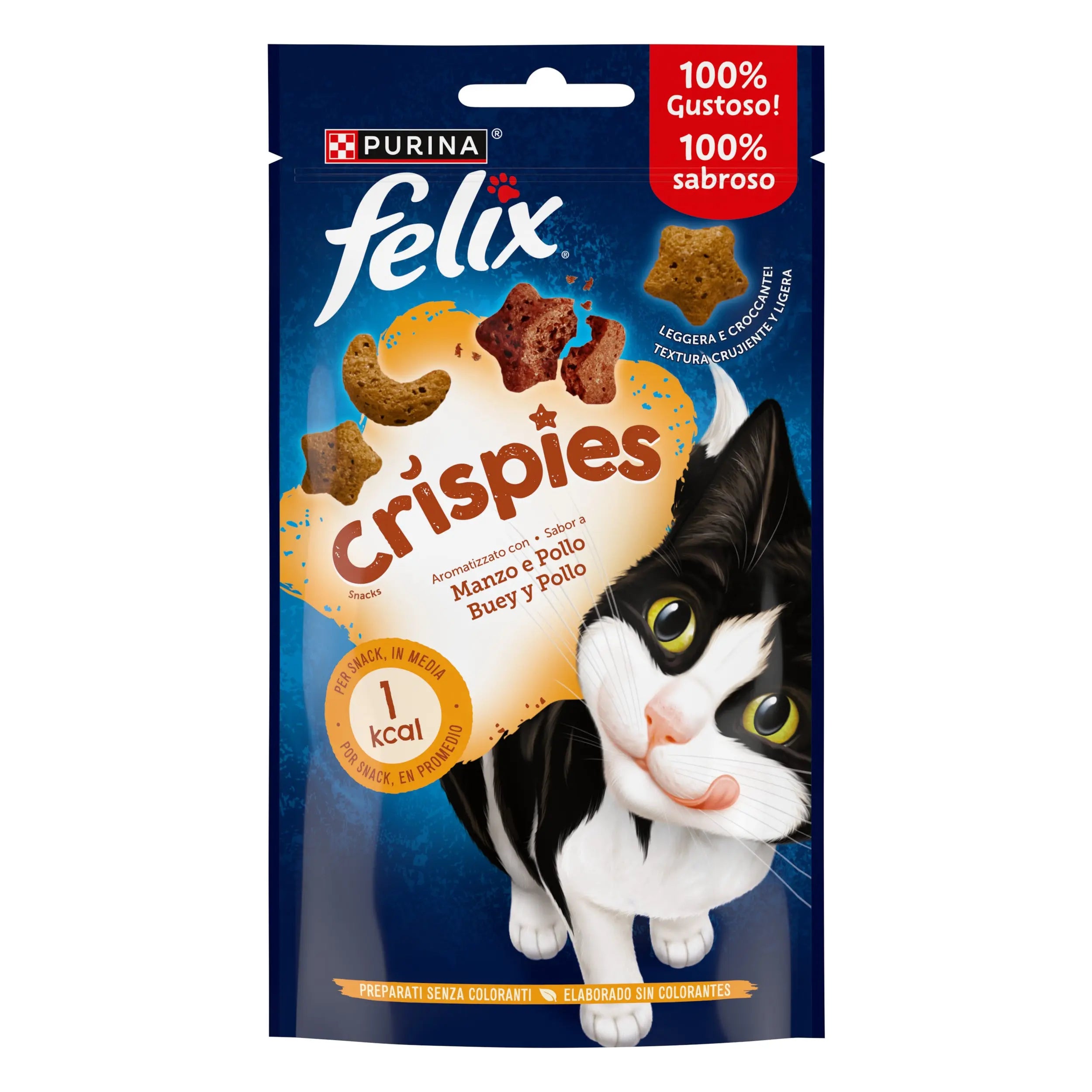 Felix Crispies Buey y Pollo 45 g al mejor precio -todoastorenimal.com
