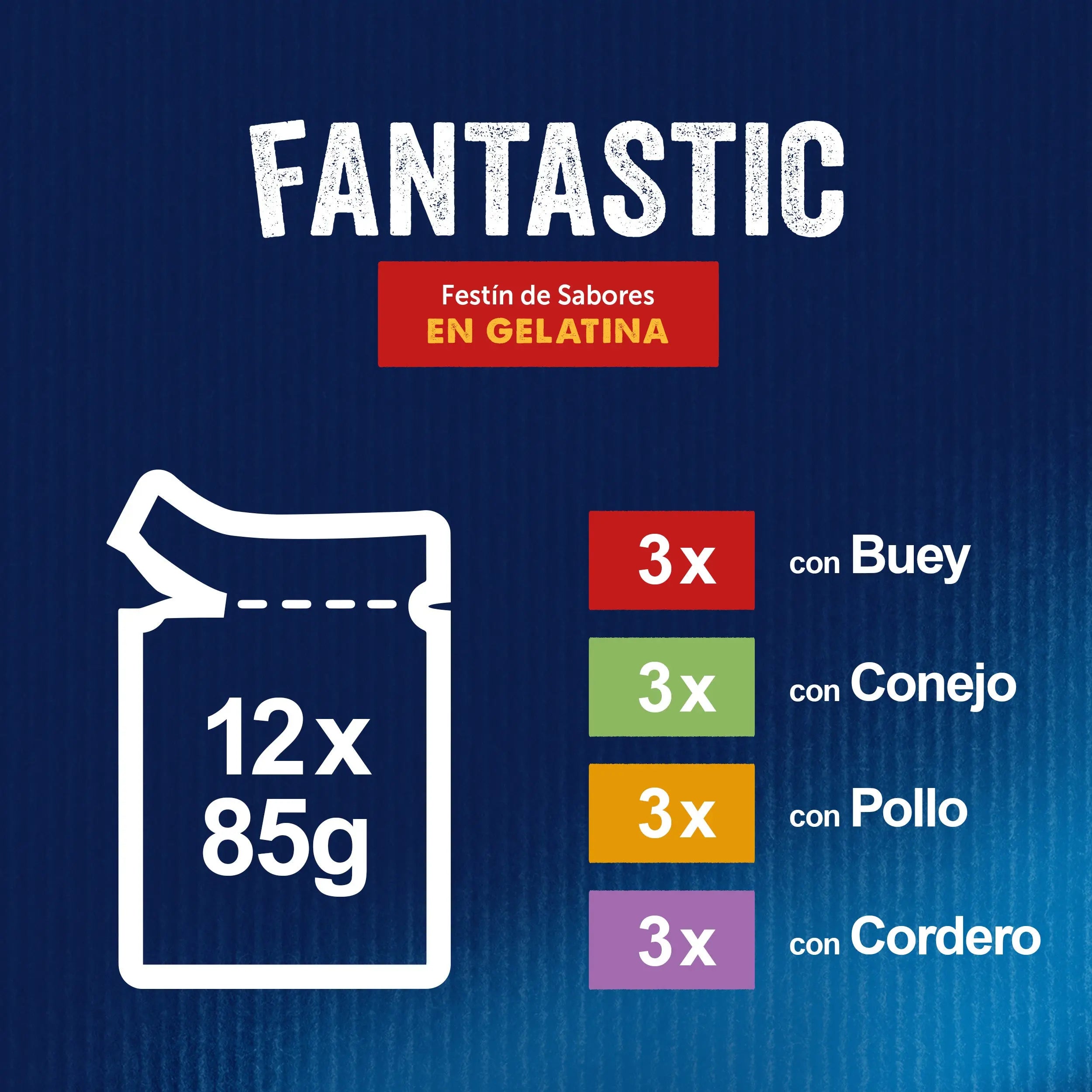 Felix Fantastic Carnes Gelatina Pack 12X85 g al mejor precio -todoastorenimal.com