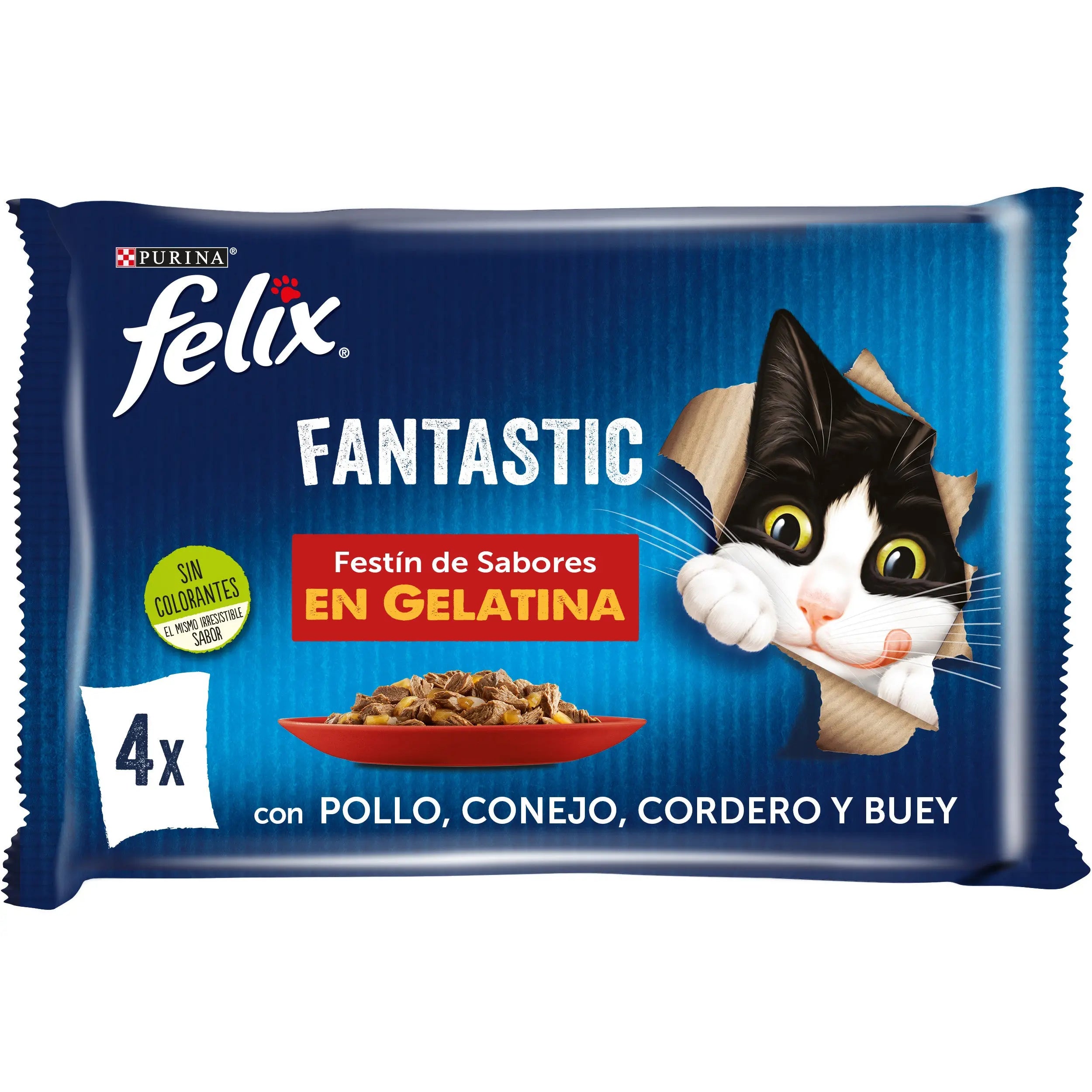Felix Fantastic Carnes Pack 4X85 g al mejor precio -todoastorenimal.com