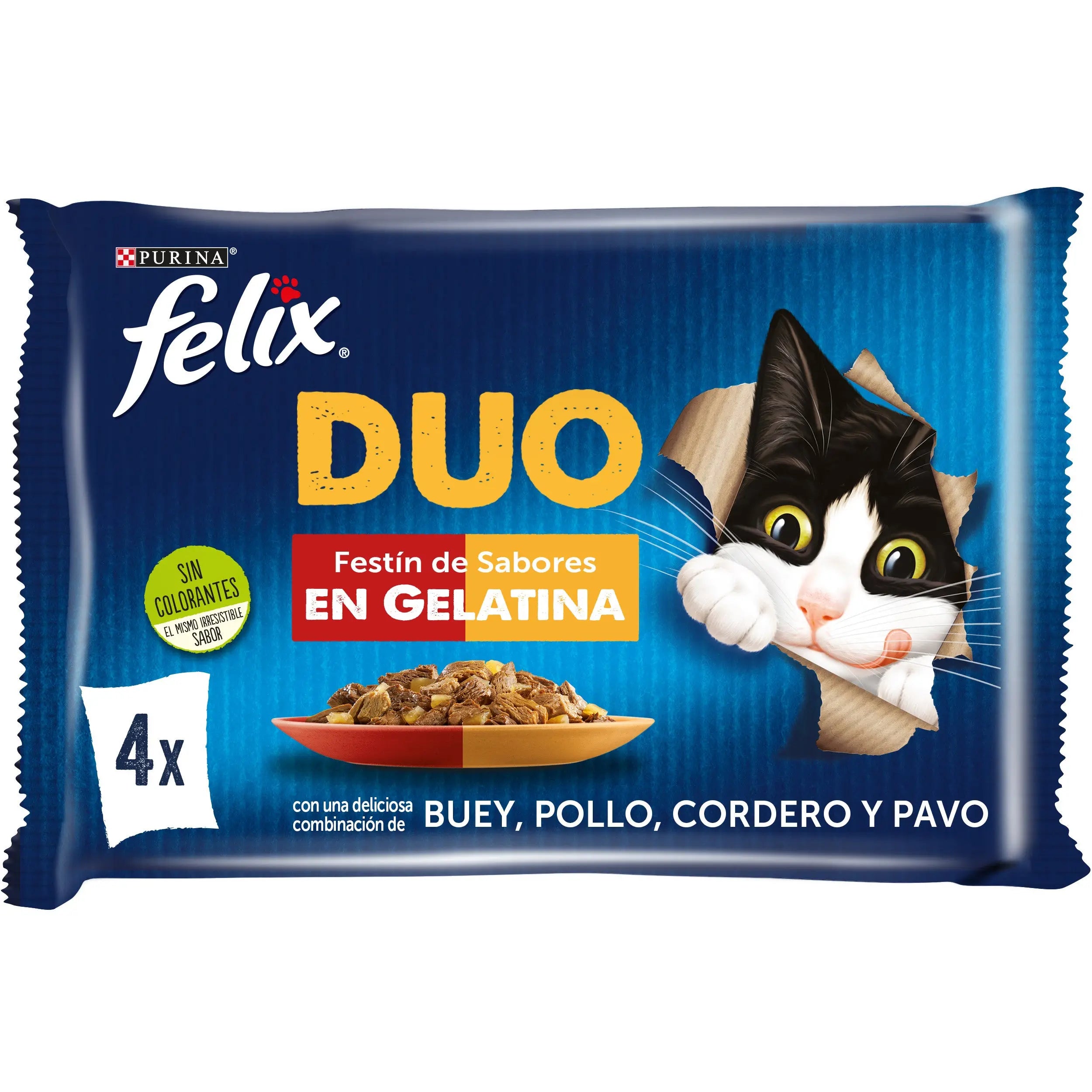 Felix Fantastic Duo Carnes Pack 4X85 g al mejor precio -todoastorenimal.com