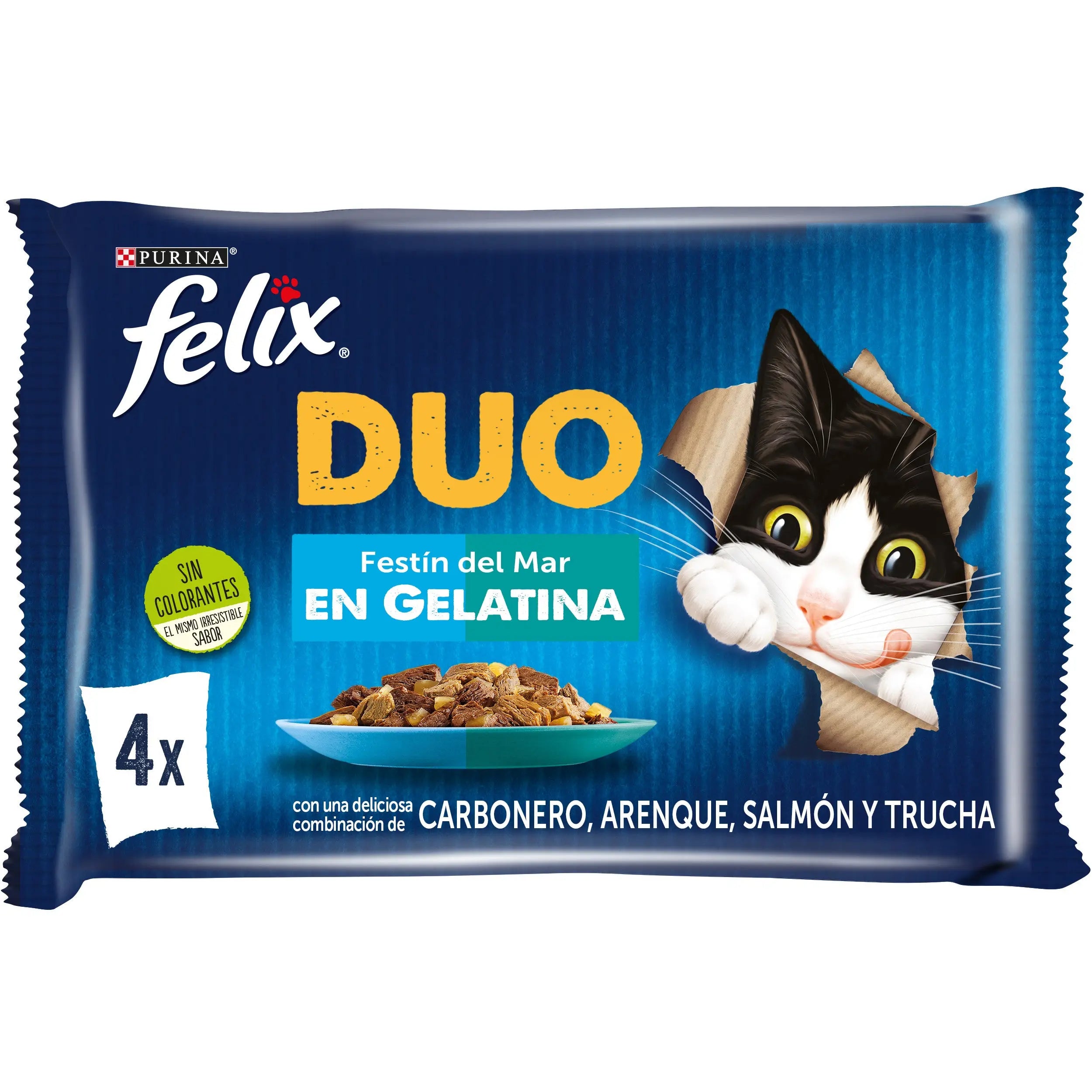 Felix Fantastic Duo Pescados Pack 4X85 g al mejor precio -todoastorenimal.com