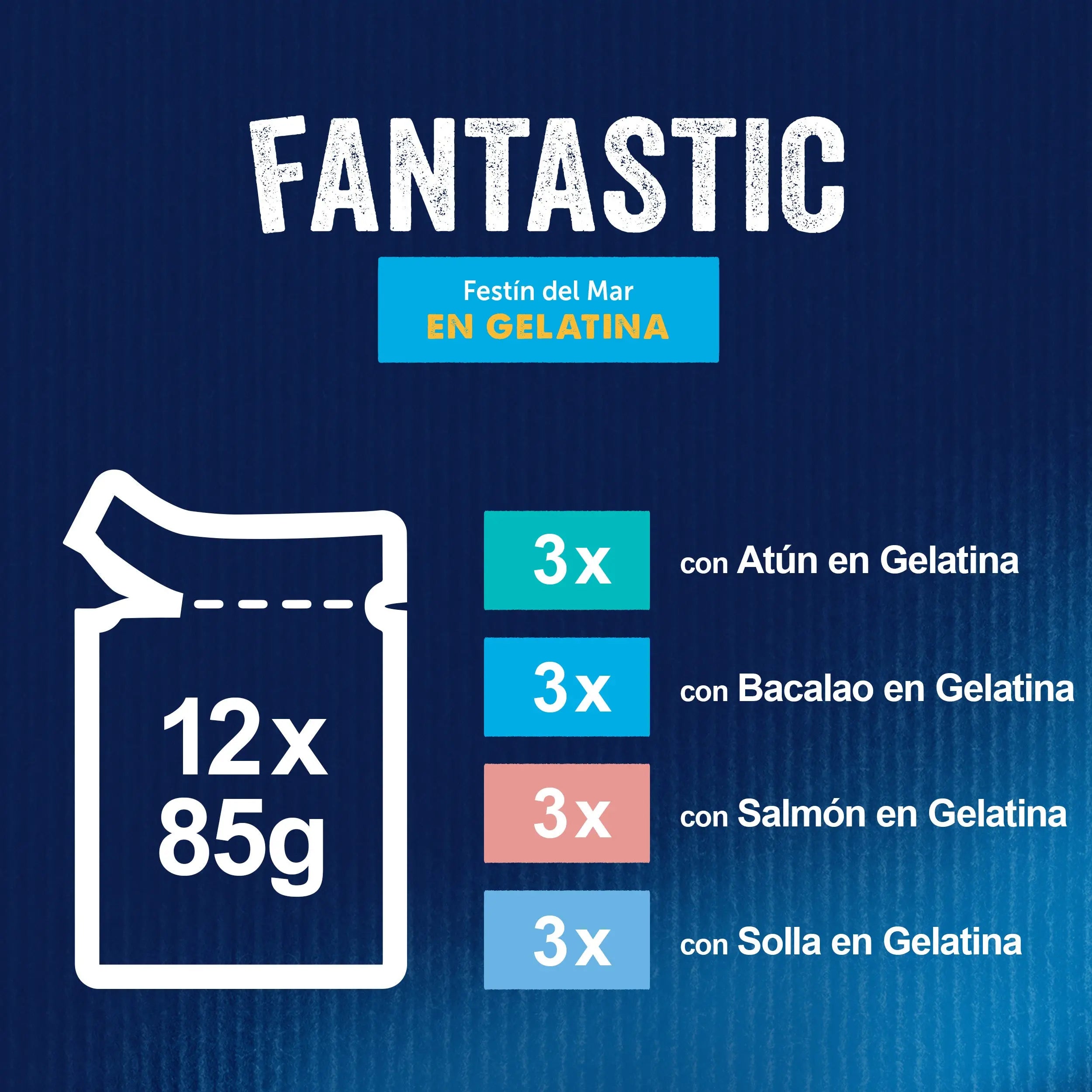Felix Fantastic Festin Del Mar Pack 12X85 g al mejor precio -todoastorenimal.com