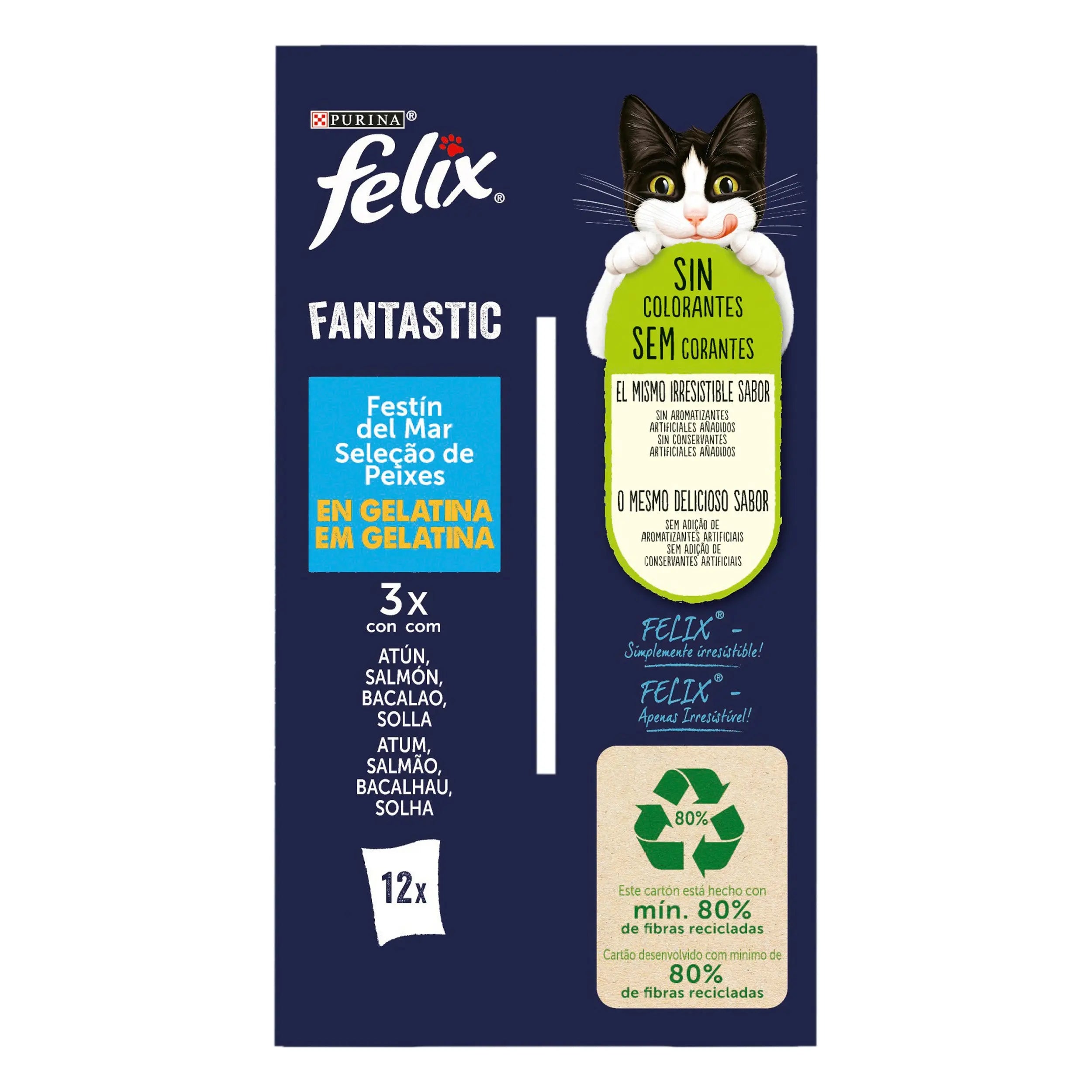 Felix Fantastic Festin Del Mar Pack 12X85 g al mejor precio -todoastorenimal.com