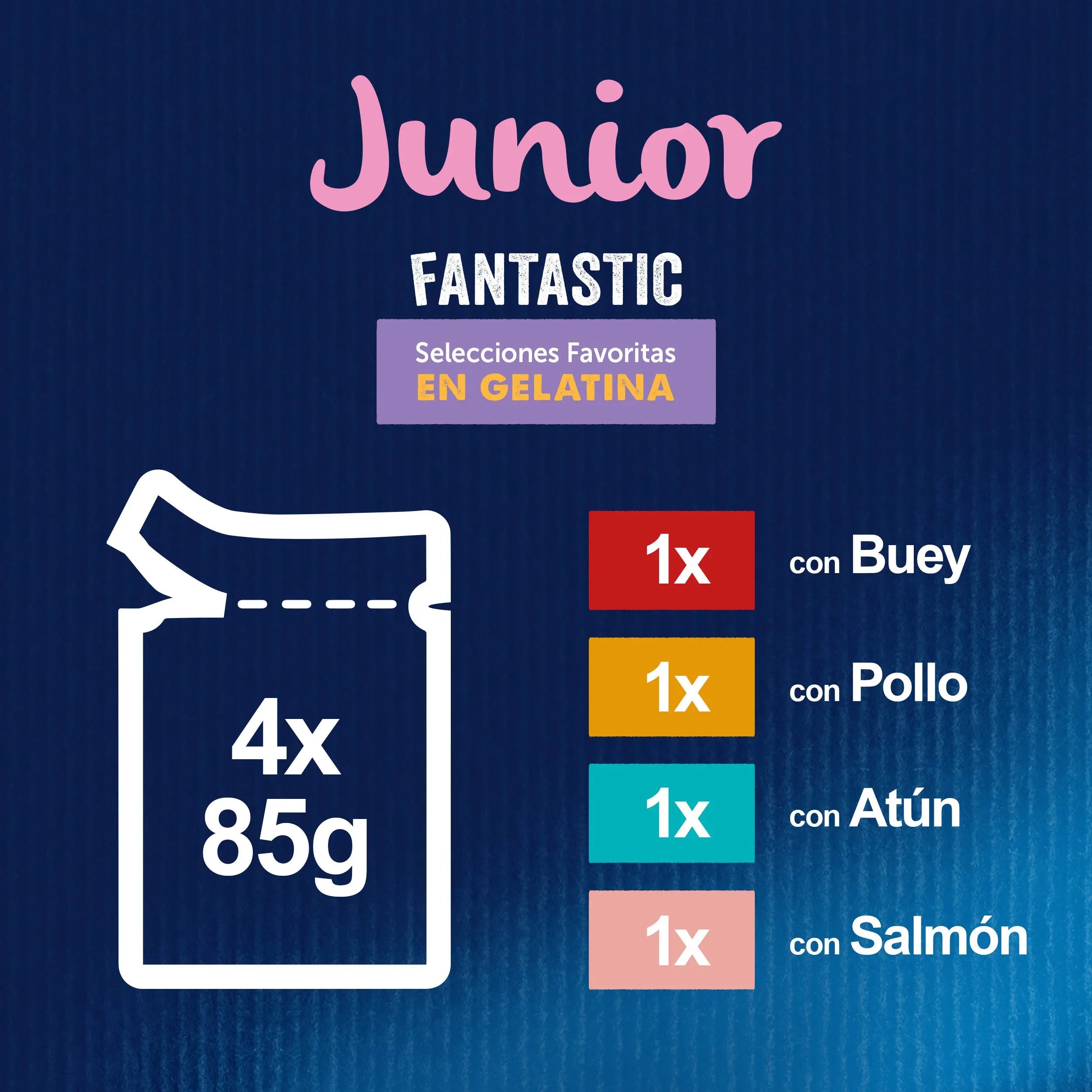 Felix Fantastic Junior Pack 4x85 g al mejor precio -todoastorenimal.com