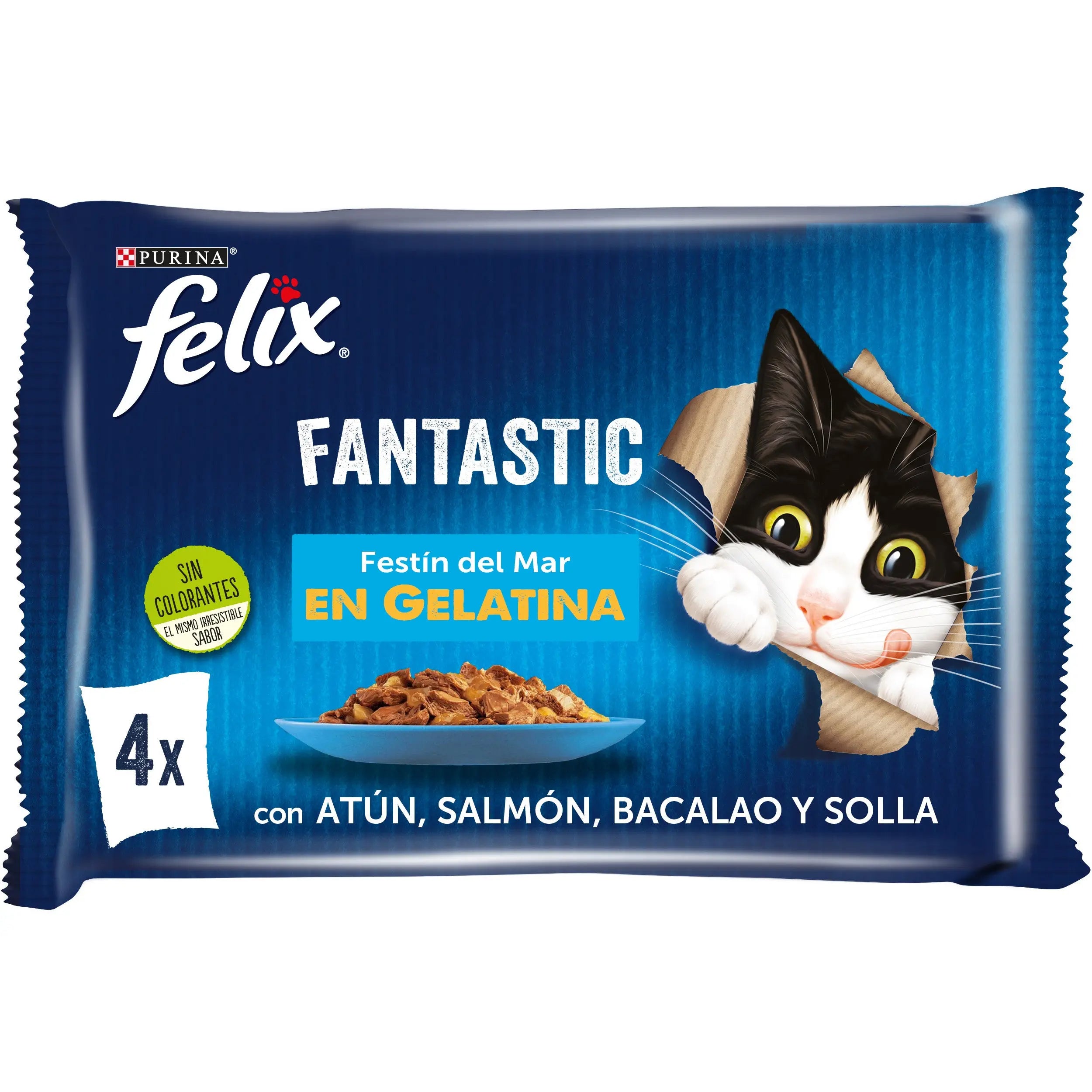 Felix Fantastic Pescados Pack 4X85 g al mejor precio -todoastorenimal.com