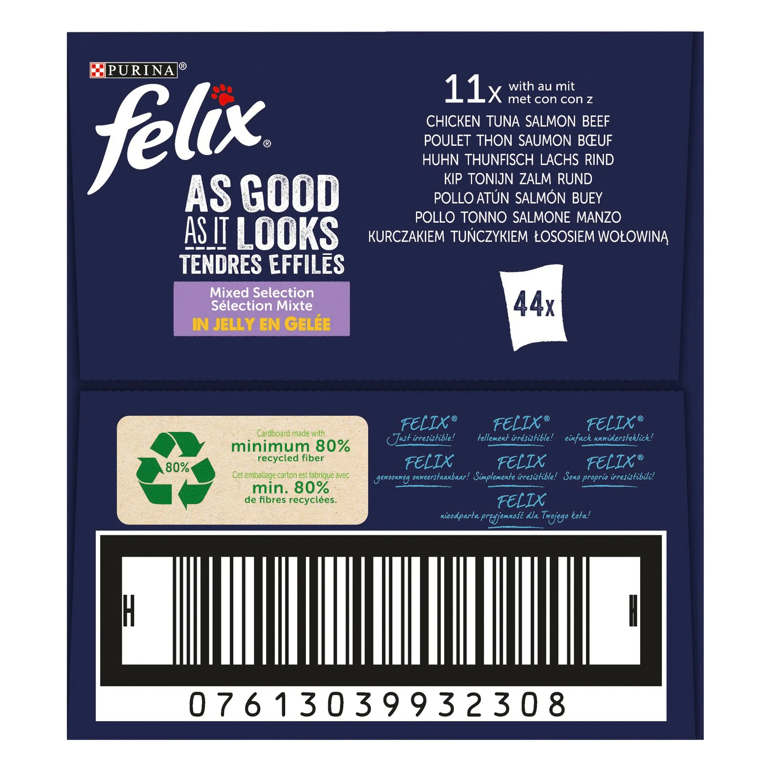 Felix Fantastic Selección de Sabores En Gelatina Pack 44X85 g al mejor precio -todoastorenimal.com