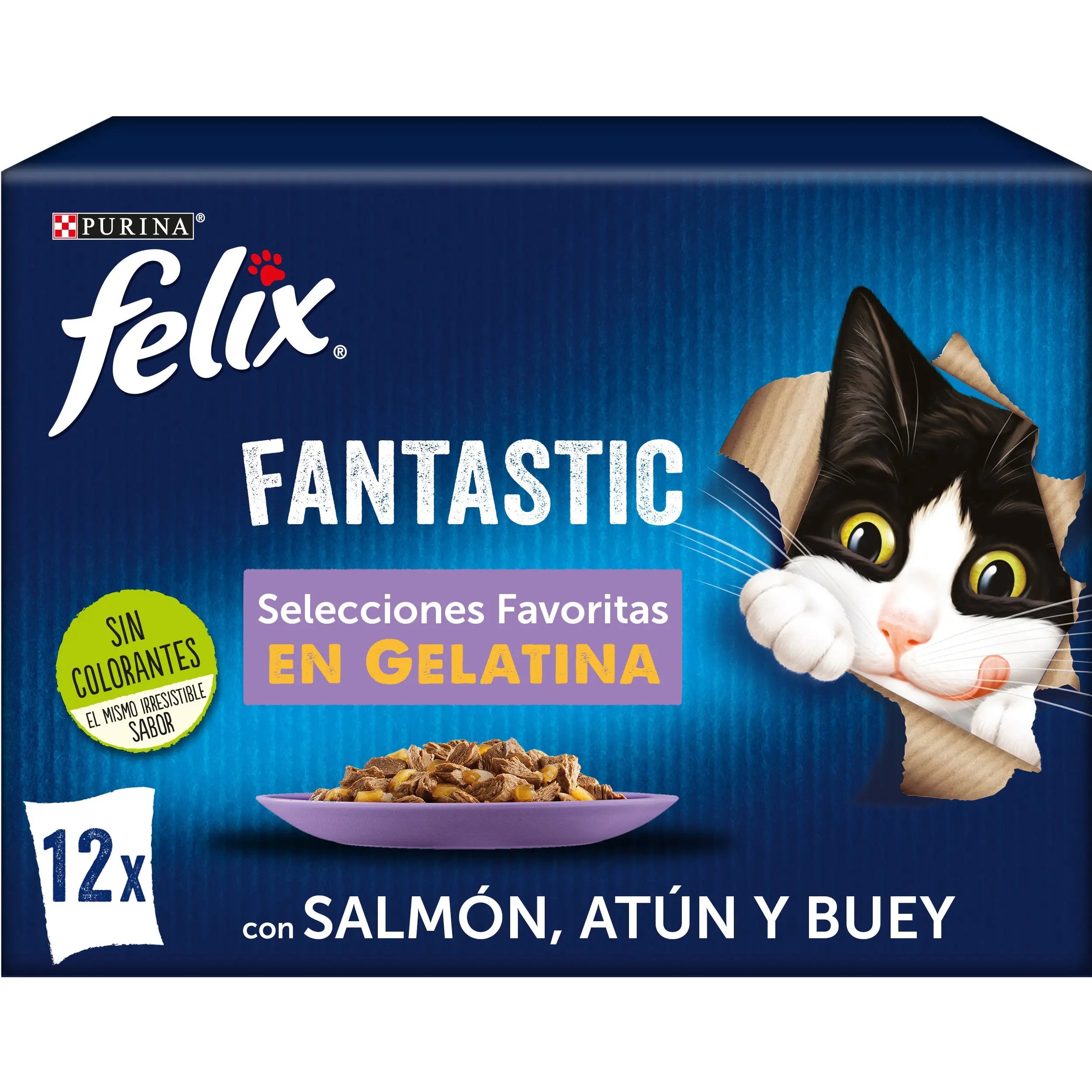 Felix Fantastic Surtido Gelatina Pack 12X85 g al mejor precio -todoastorenimal.com
