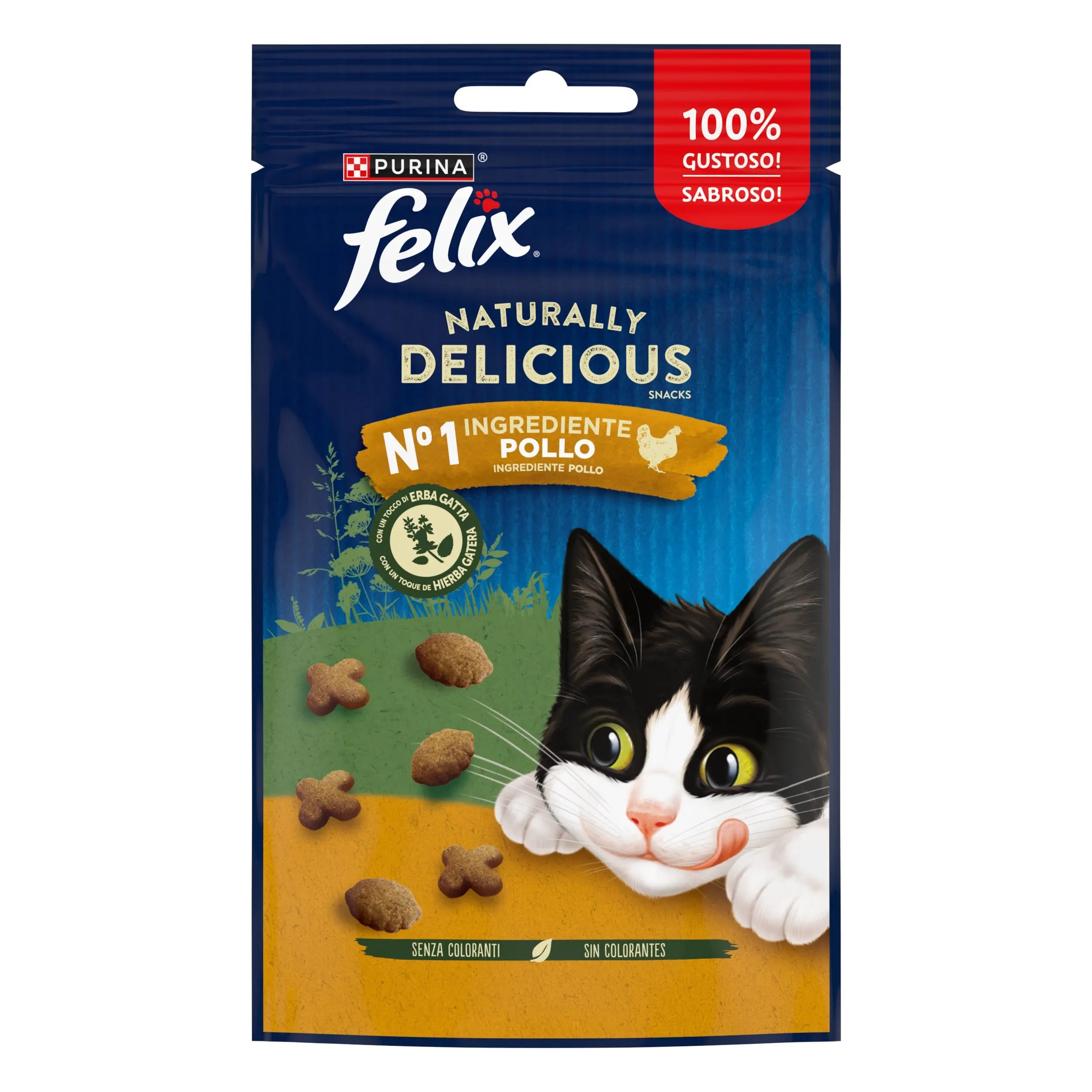 Felix Natural Delicious Pollo&Hierba Gatera 50 g al mejor precio -todoastorenimal.com