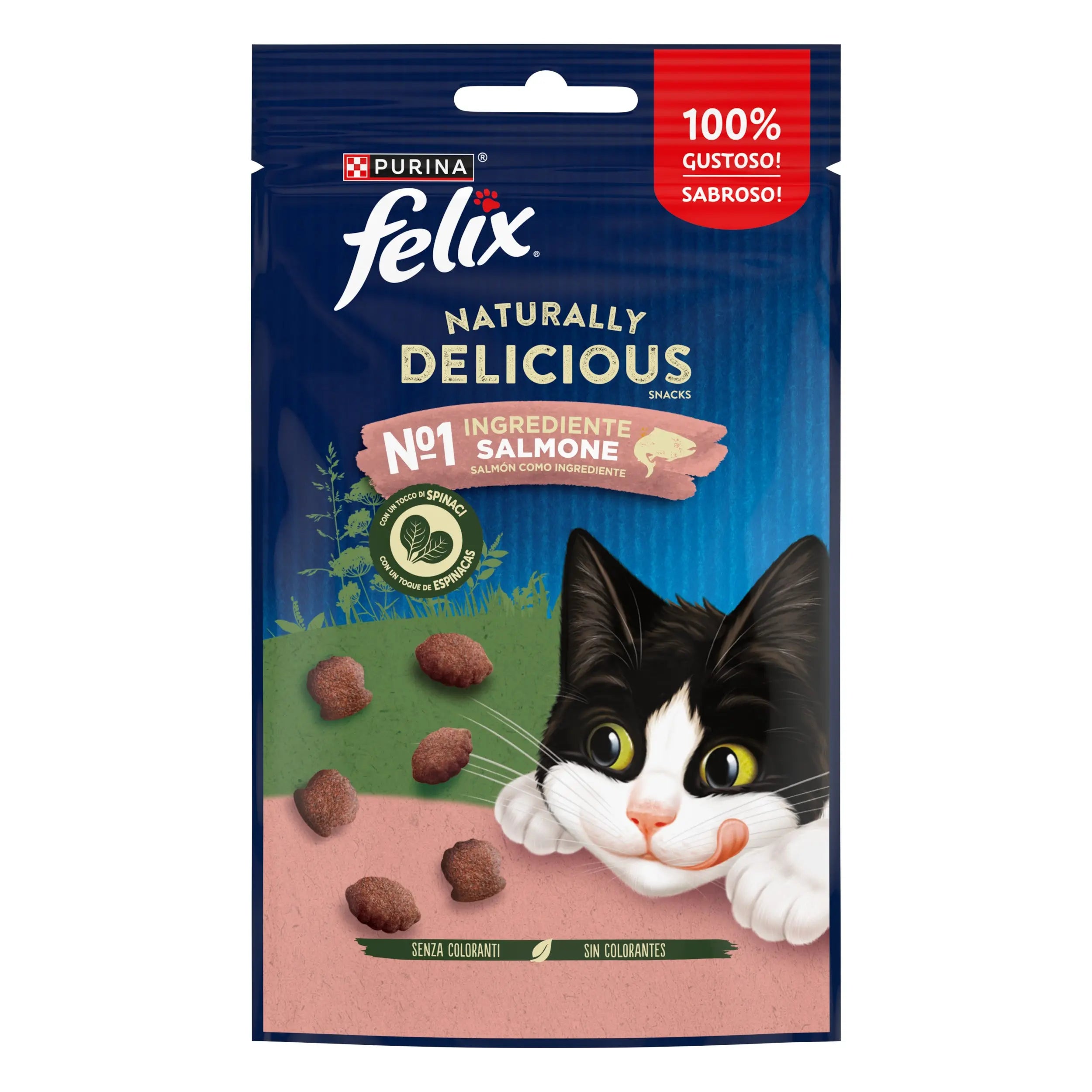 Felix Natural Delicious Salmón & Espinacas 50 g al mejor precio -todoastorenimal.com