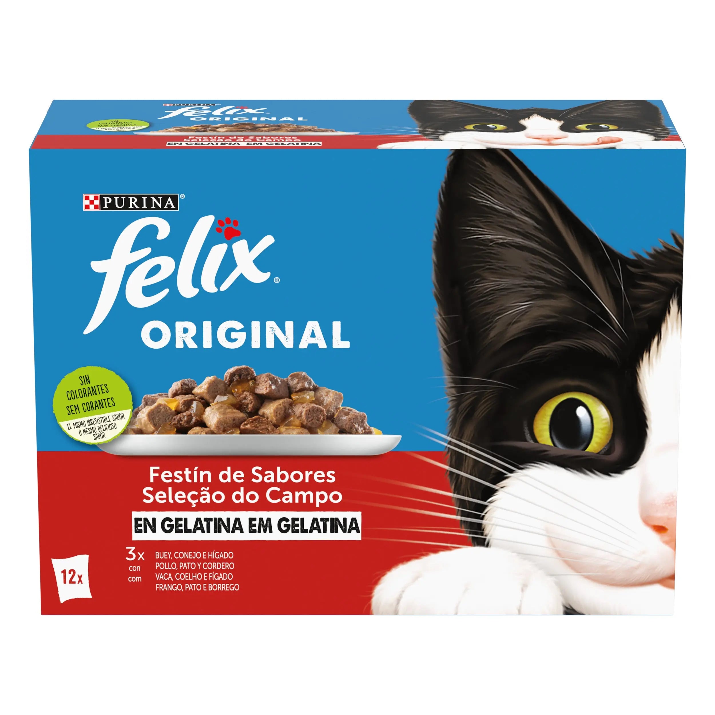 Felix Original Selección Carnes Pack 12X85 g al mejor precio -todoastorenimal.com