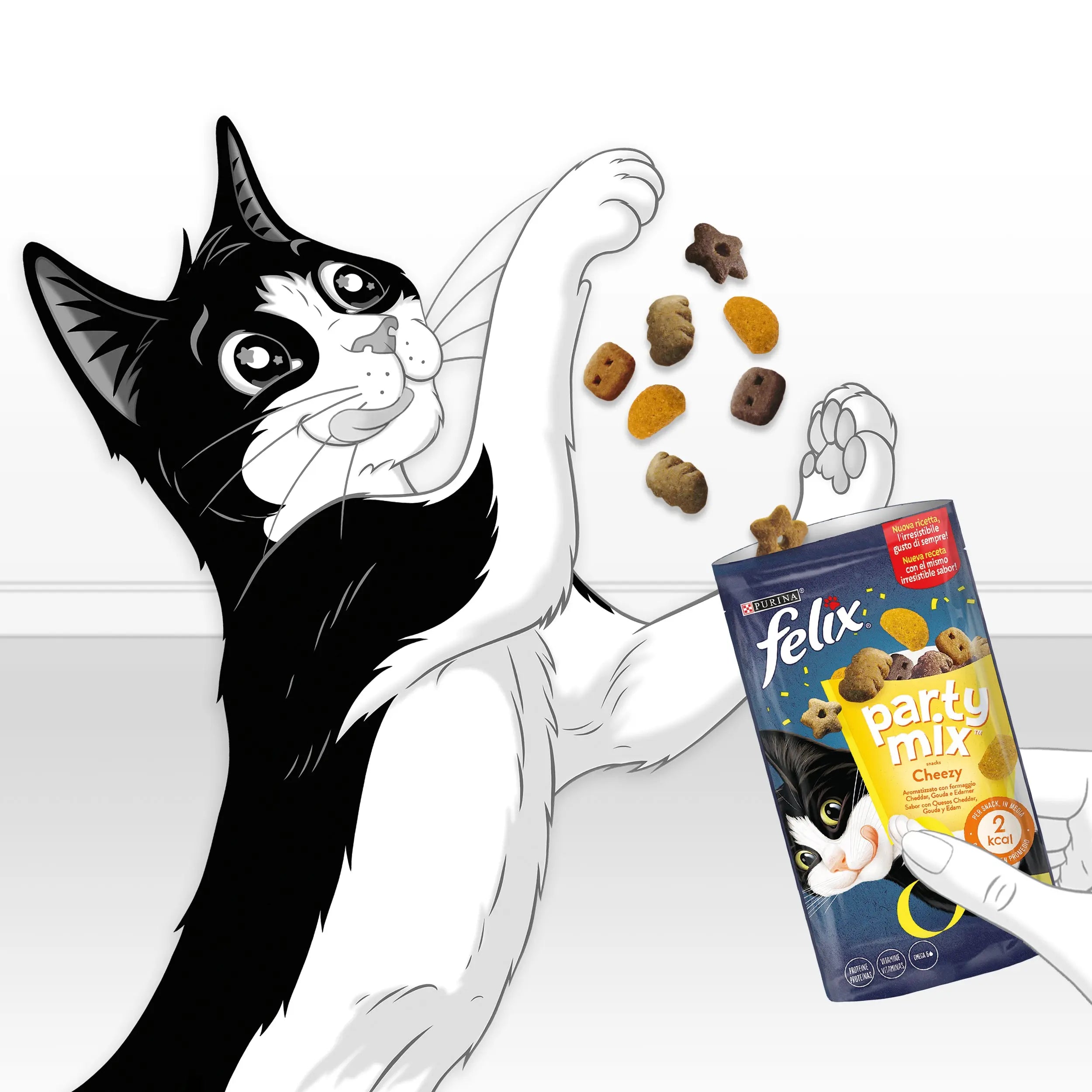 Felix Party Mix Cheezy Mix 60 g al mejor precio -todoastorenimal.com