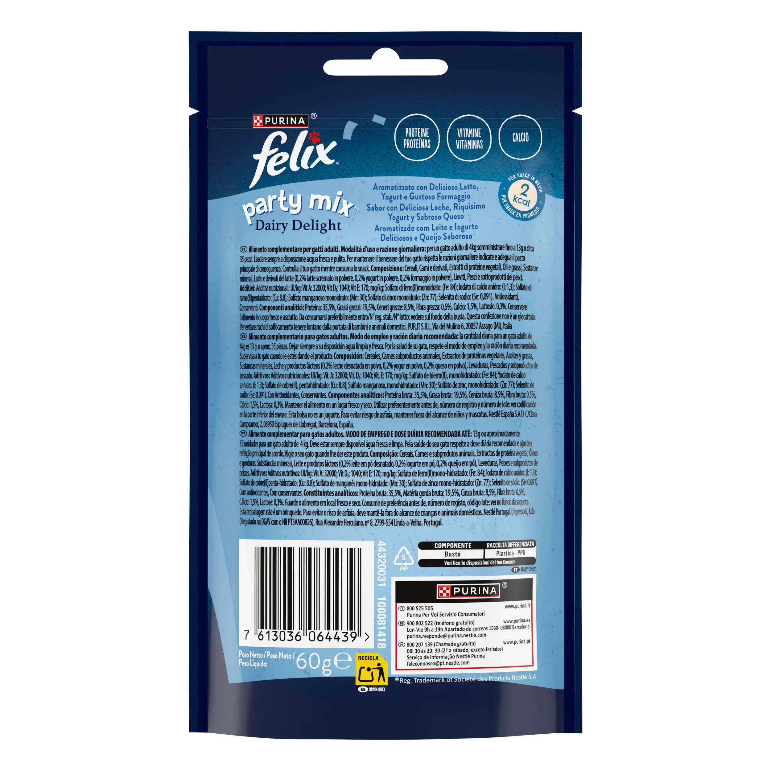 Felix Party Mix Delicias de Leche 60 g al mejor precio -todoastorenimal.com