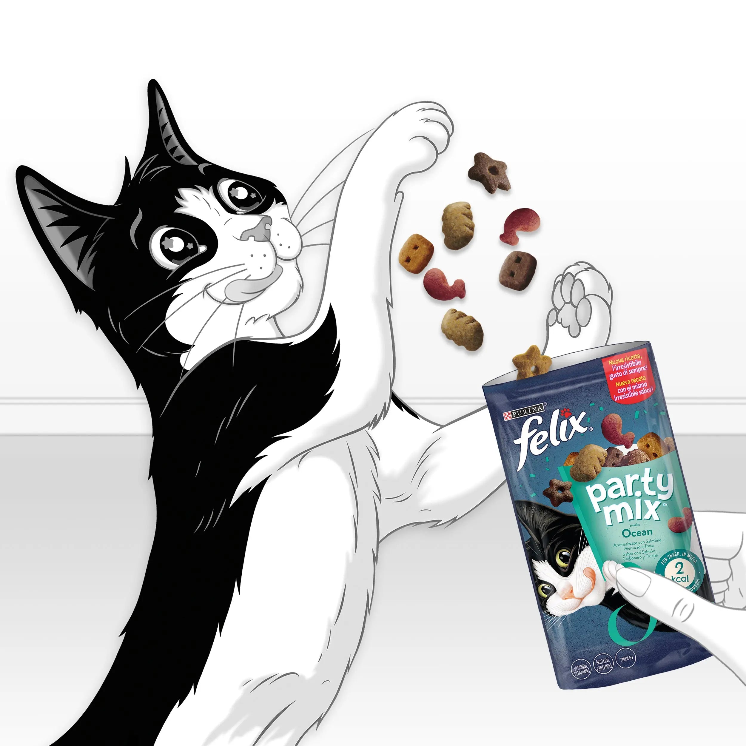 Felix Party Mix Ocean Mix 60 g al mejor precio -todoastorenimal.com