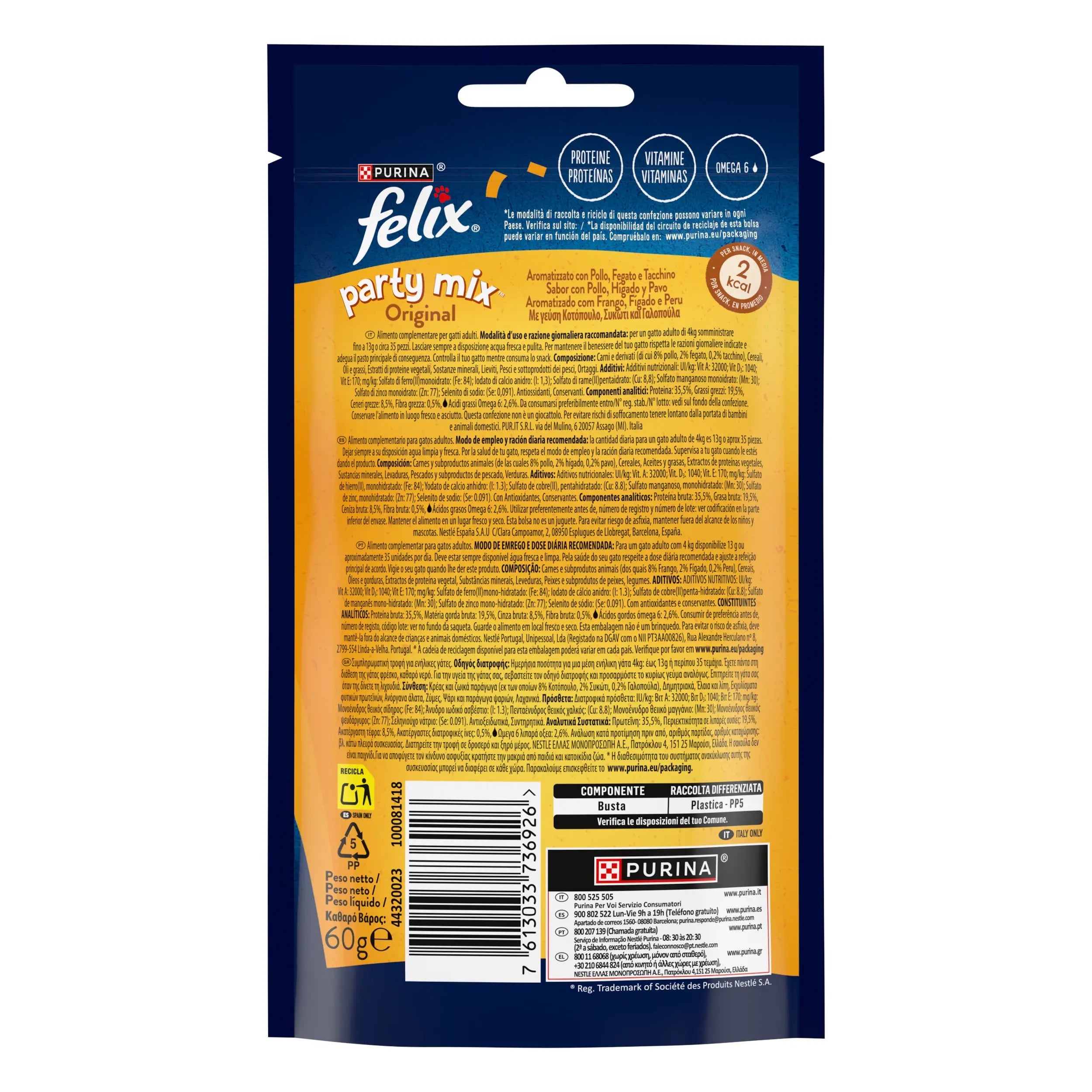 Felix Party Mix Original Mix 60 g al mejor precio -todoastorenimal.com