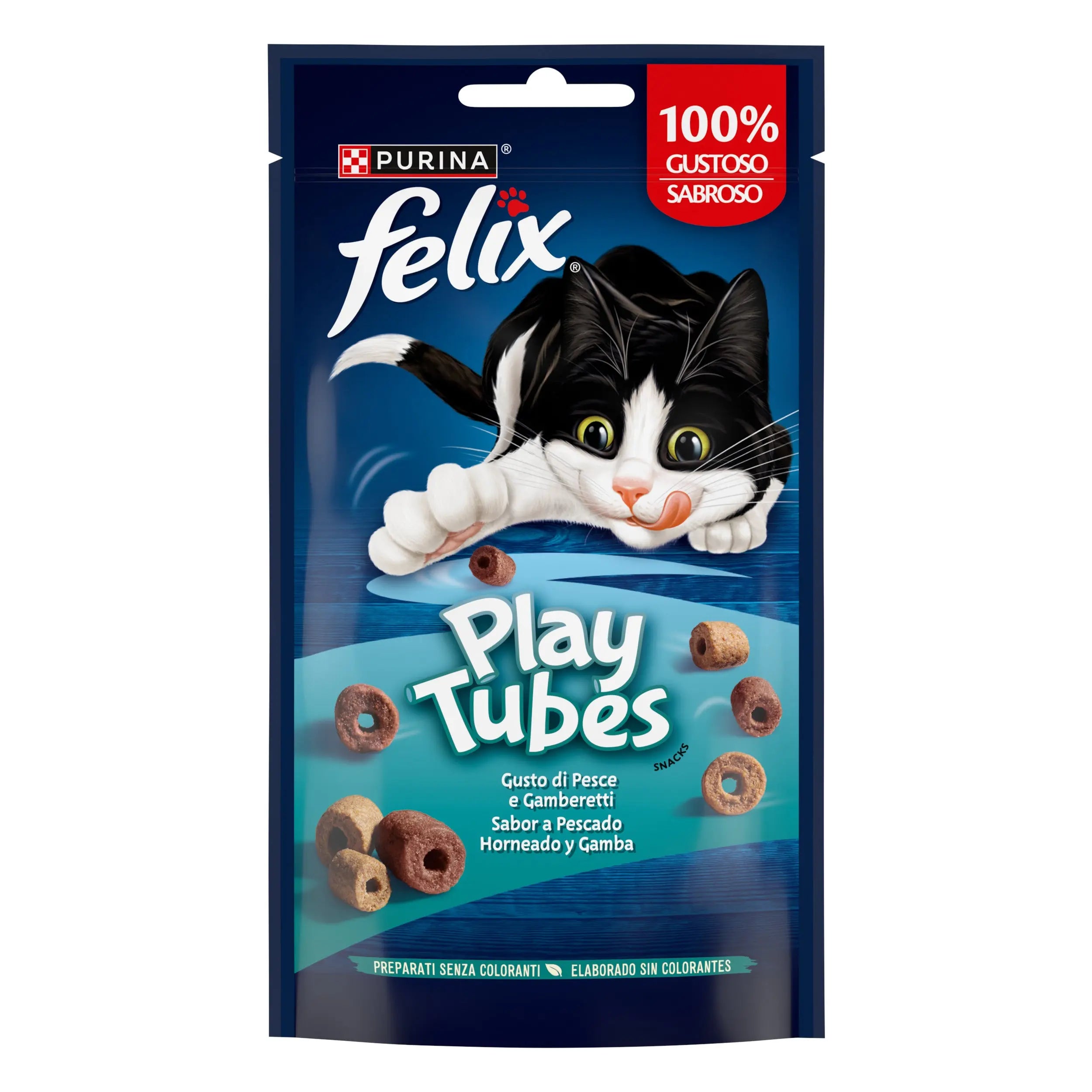 Felix Play Tubes Pescado&Gambas 50 g al mejor precio -todoastorenimal.com