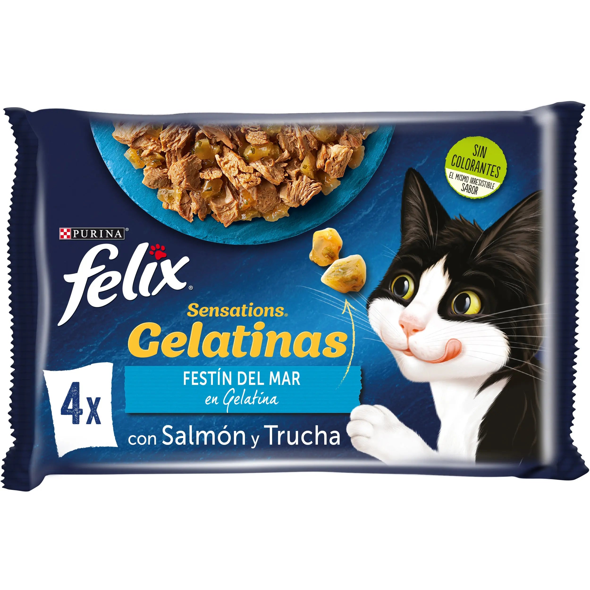 Felix Sensations Selección Pescado Pack 4X85 g al mejor precio -todoastorenimal.com