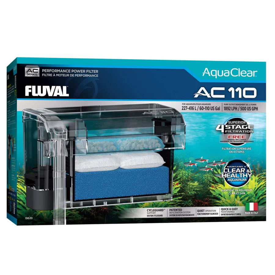 Filtro Mochila Aquaclear Fluval Silencioso para Acuarios (AC20, AC30, AC50, AC70 y AC110) al mejor precio -todoastorenimal.com