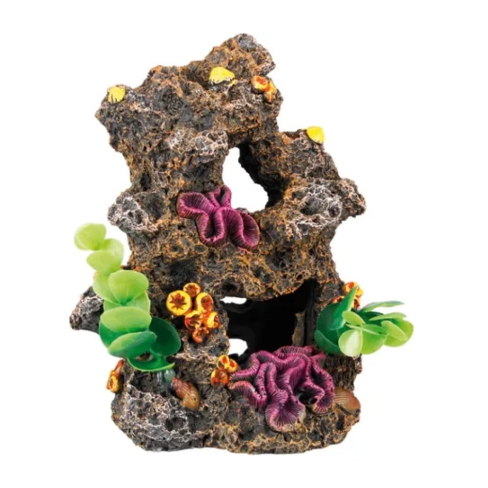 Flamingo Arrecife Decorativo con Plantas para Acuarios al mejor precio -todoastorenimal.com