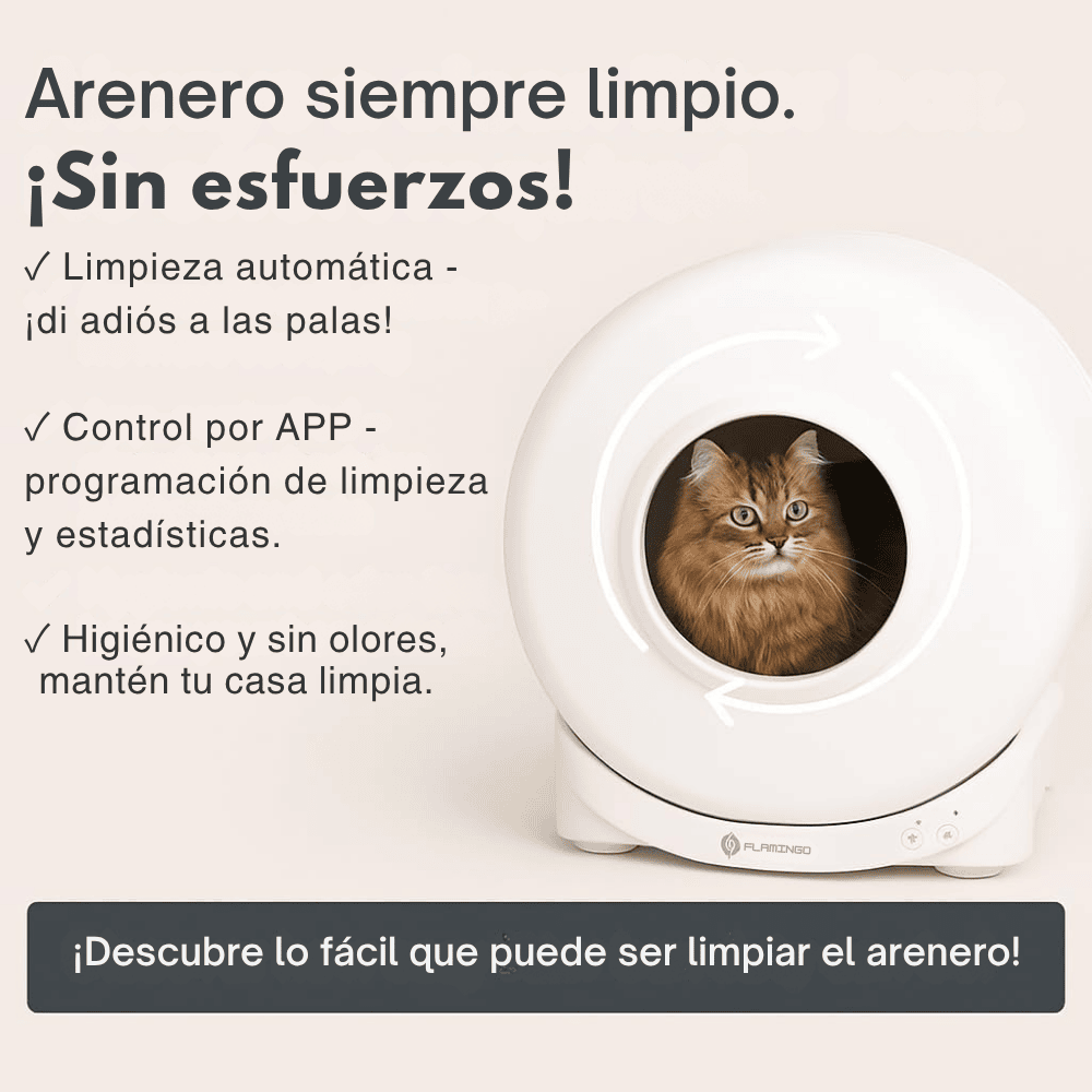 Flamingo Atlas Arenero Autolimpiable para Gatos | Automático y con APP al mejor precio -todoastorenimal.com