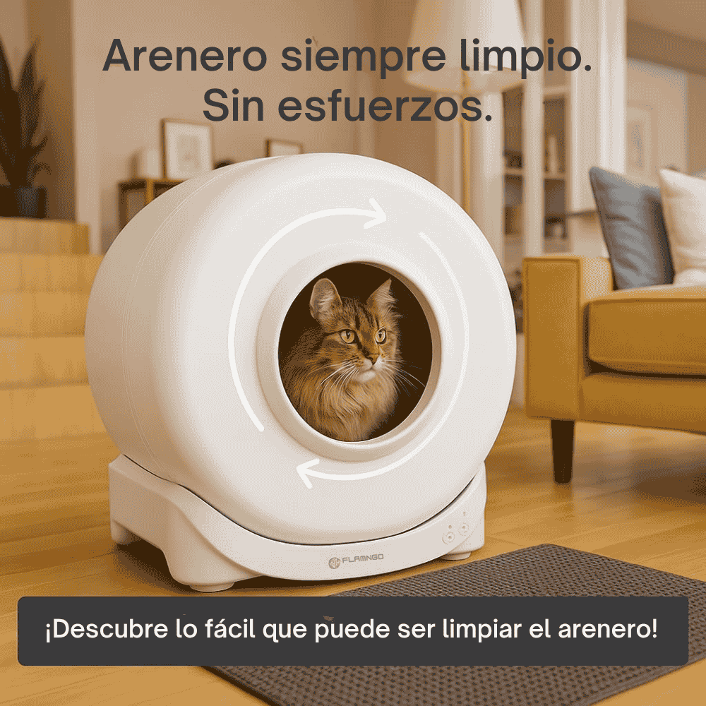 Flamingo Atlas Arenero Autolimpiable para Gatos | Automático y con APP al mejor precio -todoastorenimal.com