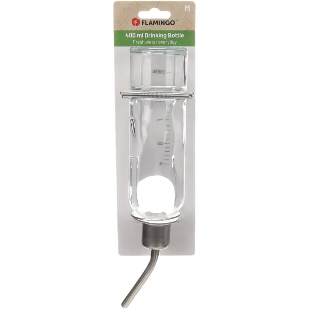 Flamingo Bebedero Vidrio Roedores Athina 350 ml al mejor precio -todoastorenimal.com