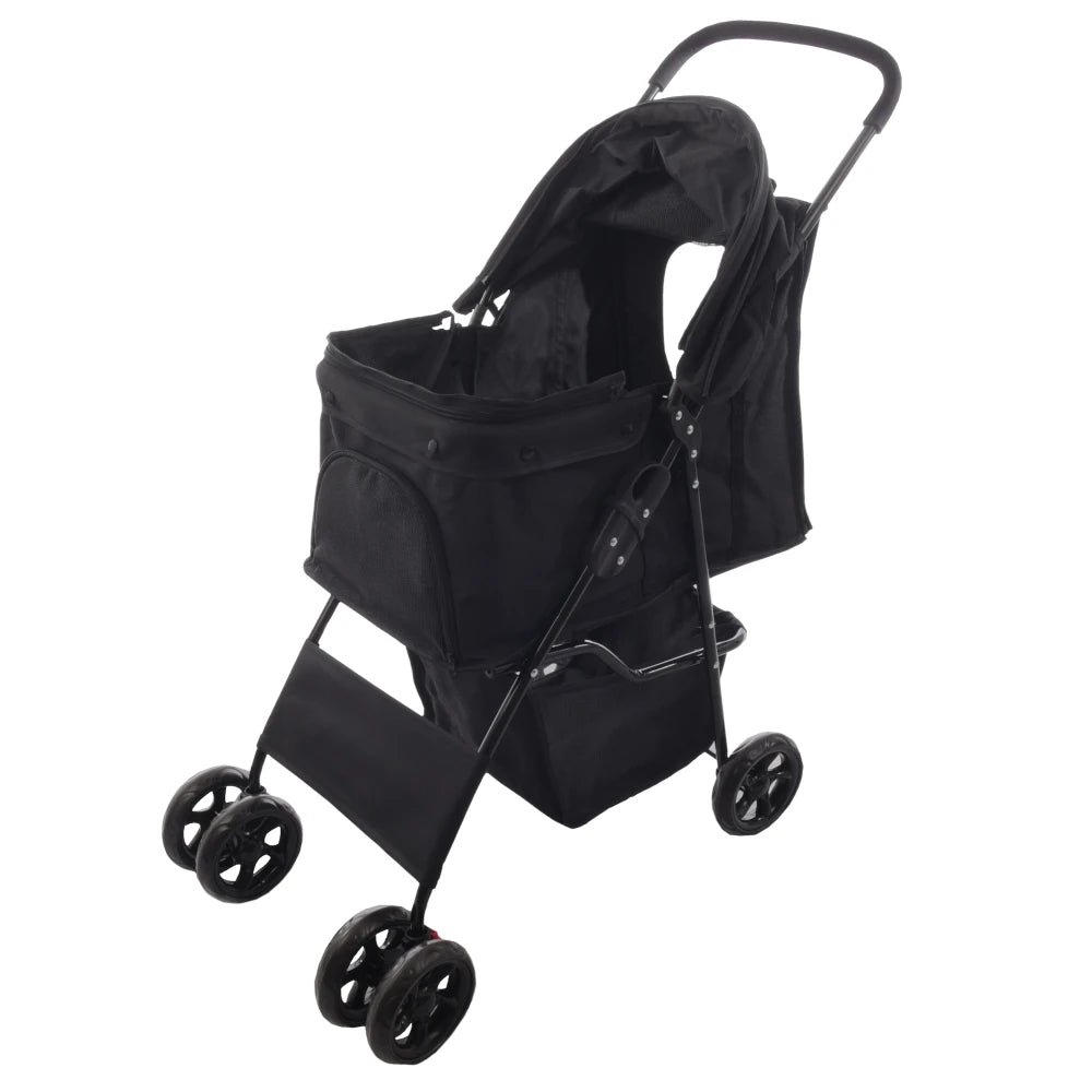 Flamingo Cochecito para Perro Carrito Buggy Negro 46x81,5x98cm al mejor precio -todoastorenimal.com