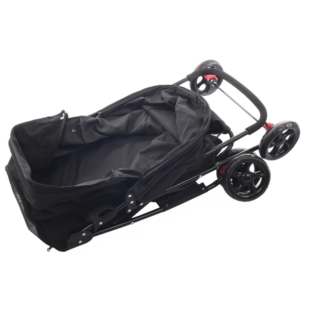 Flamingo Cochecito para Perro Carrito Buggy Negro 46x81,5x98cm al mejor precio -todoastorenimal.com