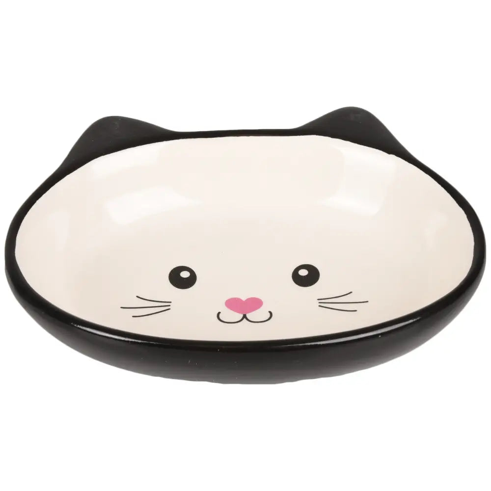 Flamingo Comedero Ceramica Gato Isa Negro 14 cm al mejor precio -todoastorenimal.com
