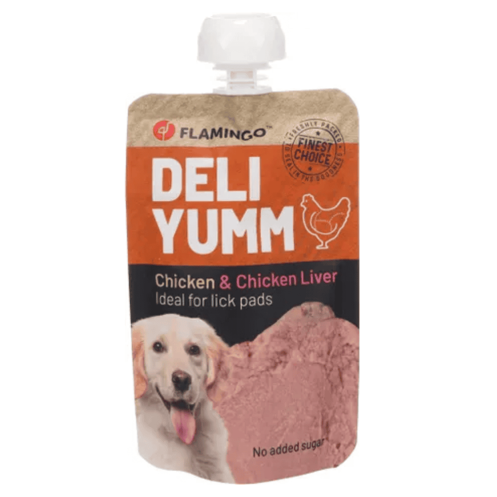 Flamingo Deli Yumm Paté Pollo e Hígado Snack Líquido para Perros al mejor precio -todoastorenimal.com