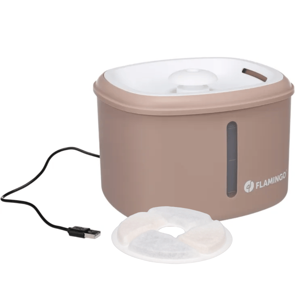 Flamingo Finto Fuente para Beber Agua Bebedero para Gatos 2,5L al mejor precio -todoastorenimal.com