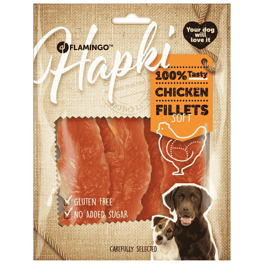 Flamingo Hapki Snack Blando Filete de Pollo para Perros al mejor precio -todoastorenimal.com