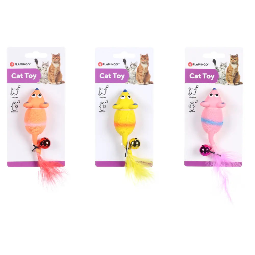 Flamingo Juguete Gato Raton Latex con Cascabel al mejor precio -todoastorenimal.com