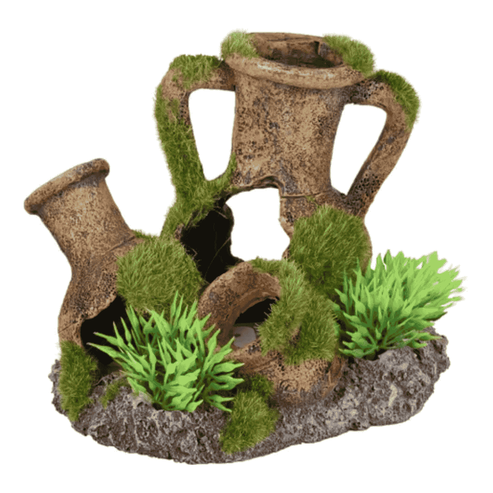 Flamingo Kozma Vasijas con Plantas Decoración para Acuarios al mejor precio -todoastorenimal.com