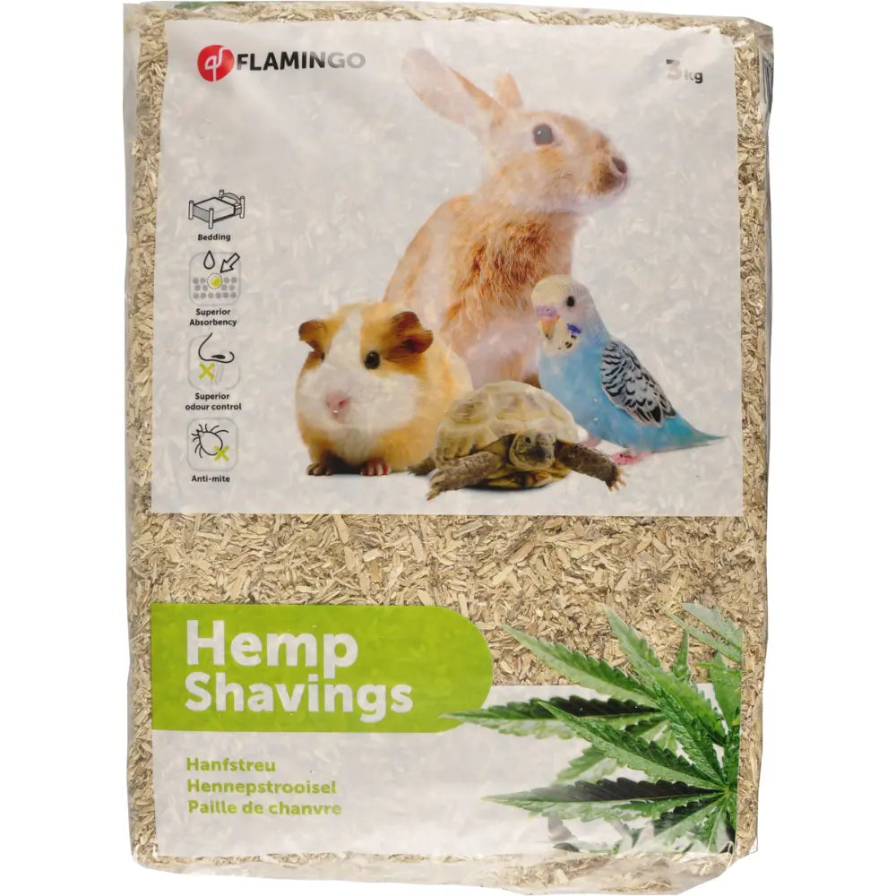 Flamingo Lecho de Cañamo 3 kg - 48L al mejor precio -todoastorenimal.com