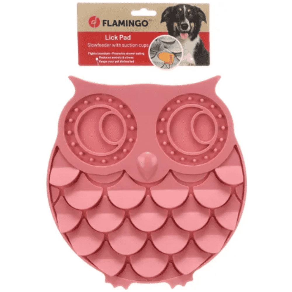 Flamingo Lick Pad Slow para Perros | Comedero Antivoracidad al mejor precio -todoastorenimal.com