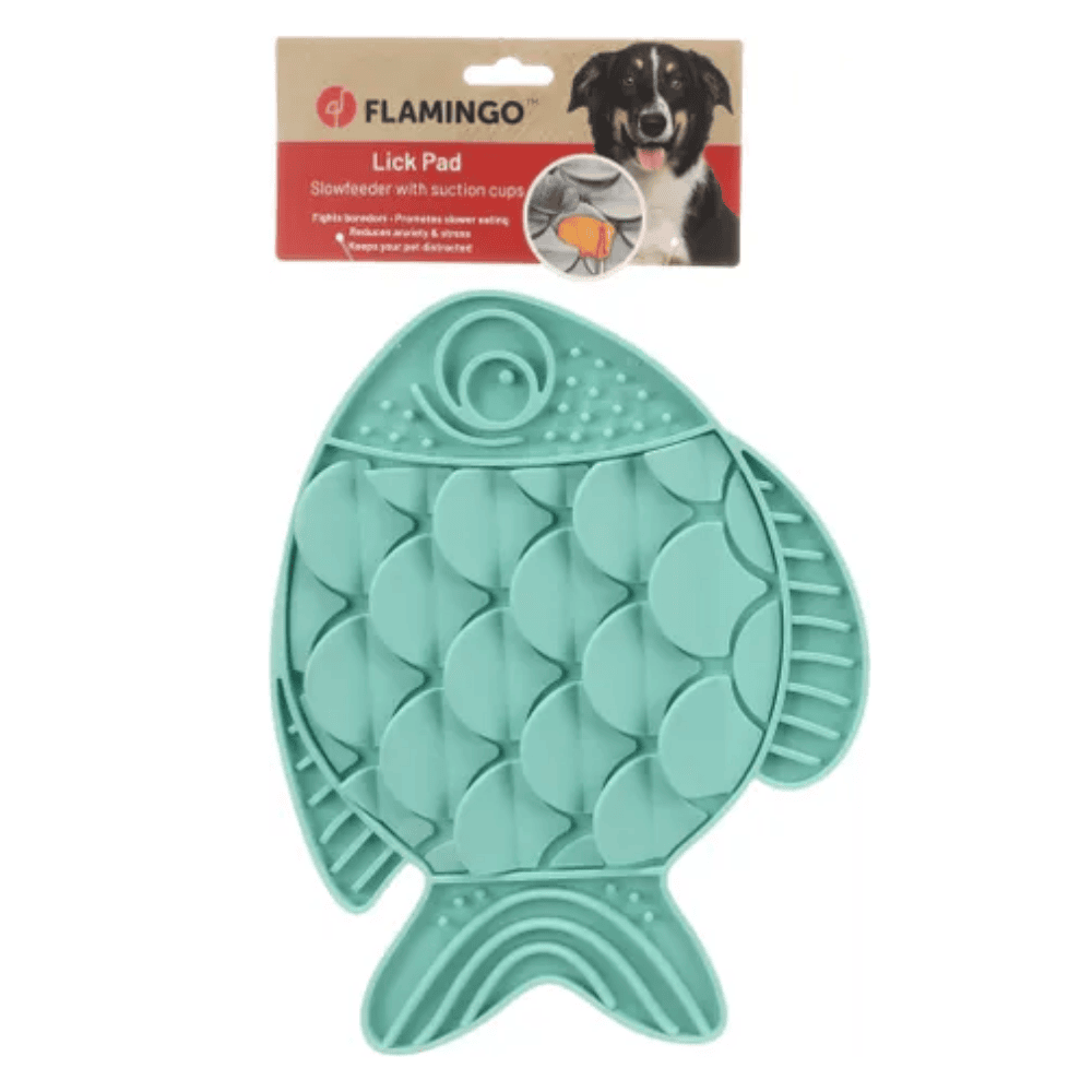 Flamingo Lick Pad Slow para Perros | Comedero Antivoracidad al mejor precio -todoastorenimal.com